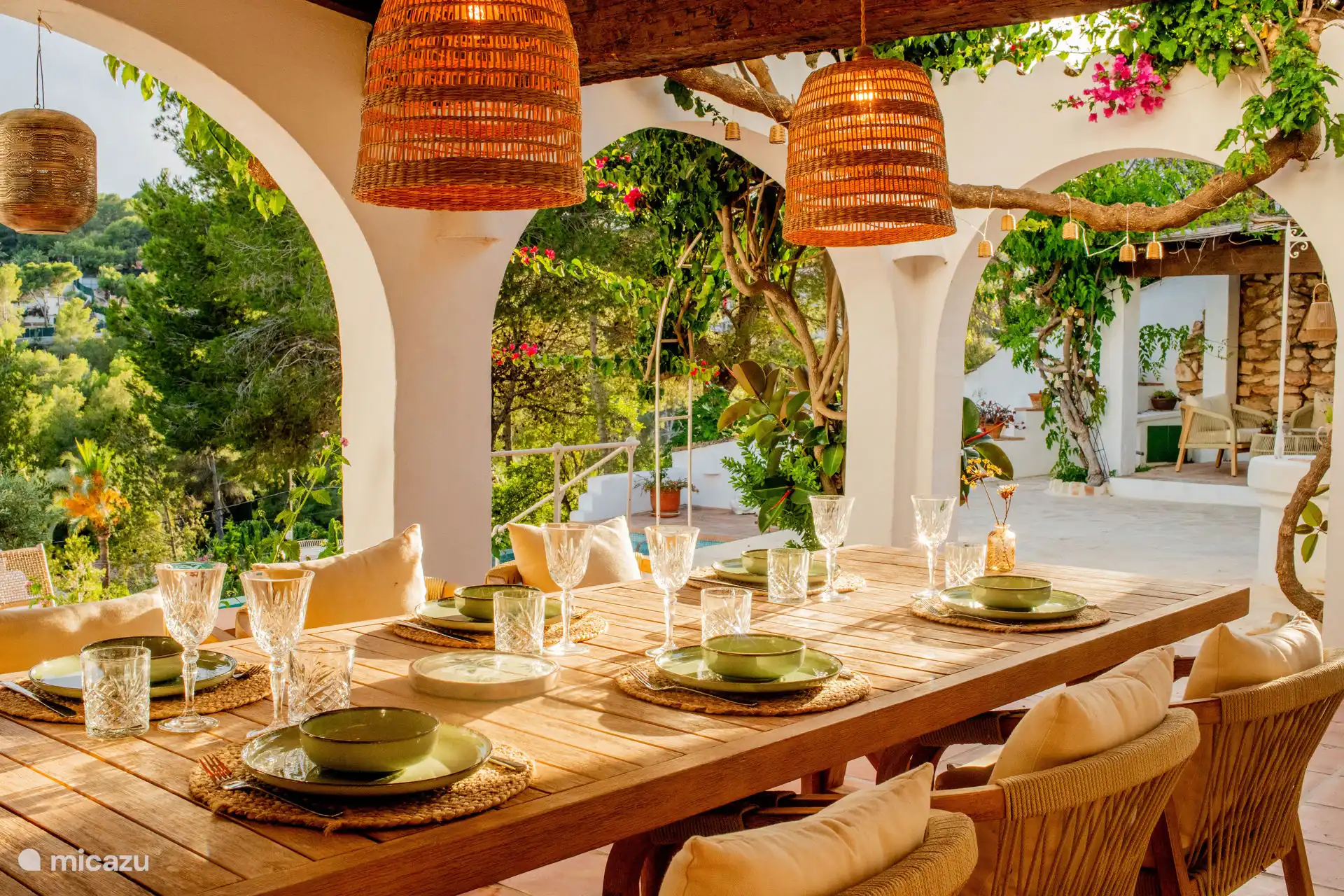 Outdoor dining table