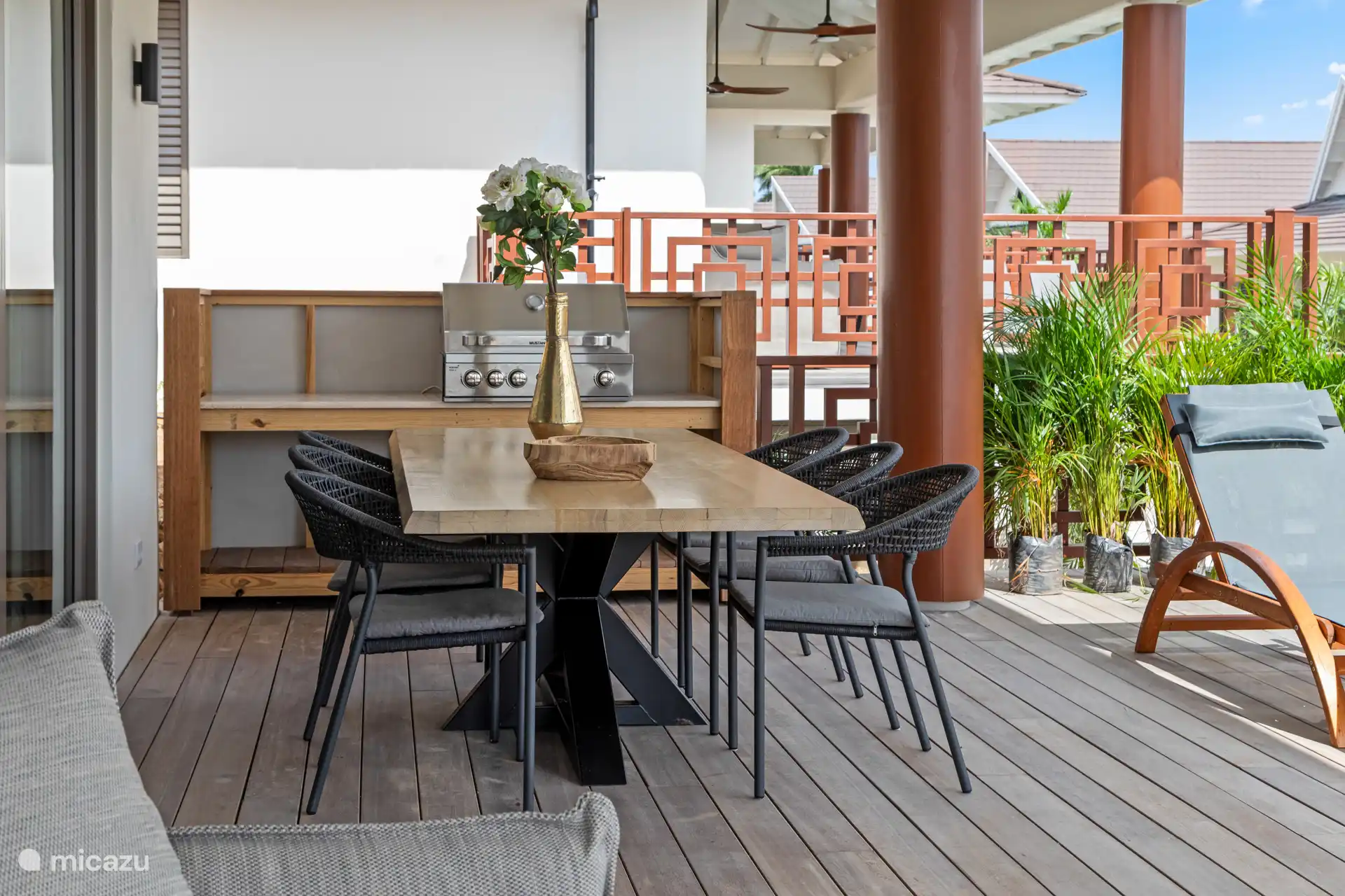 terrace with bbq
