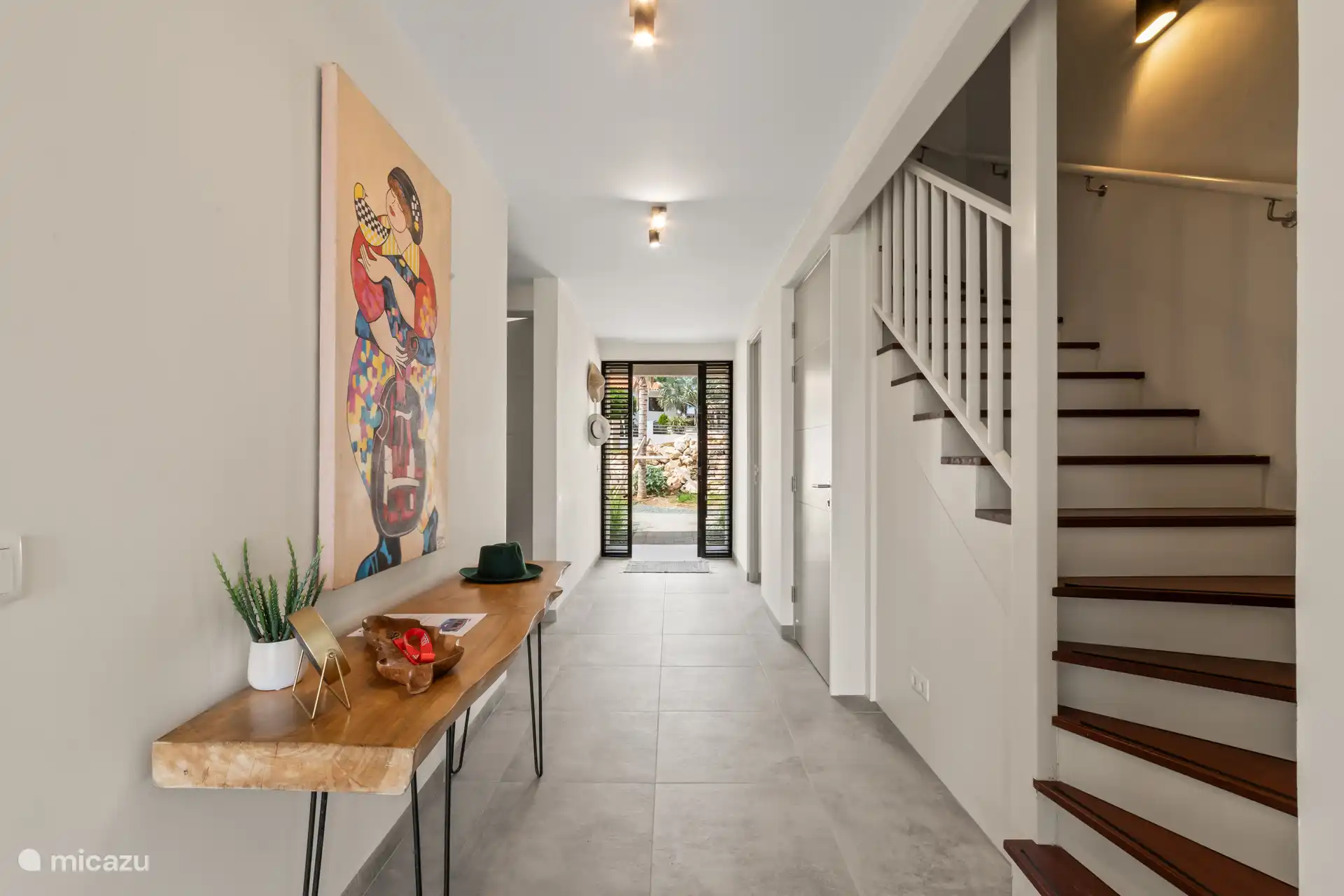 hall with stairs