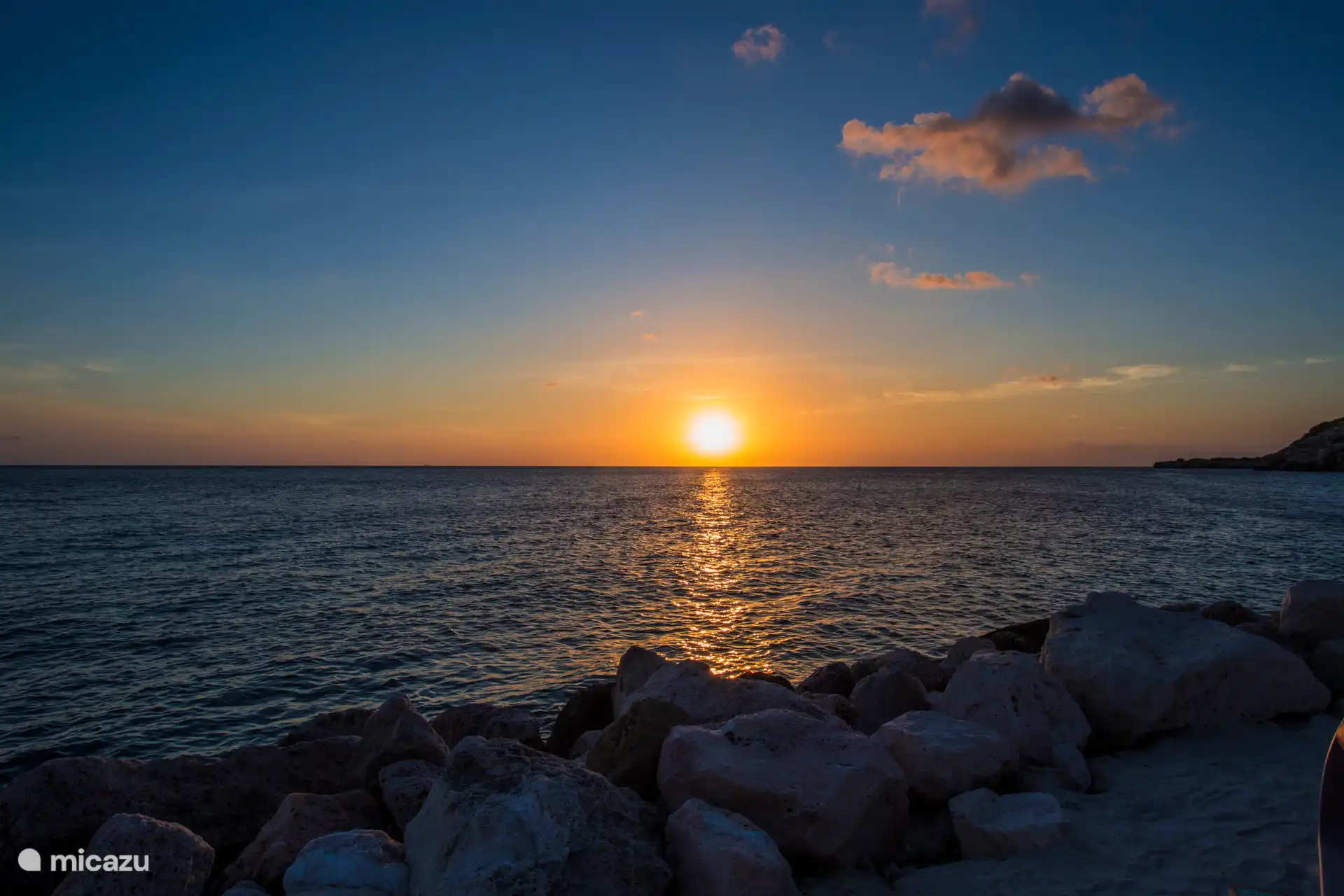 Un coucher de soleil fantastique à Curaçao 