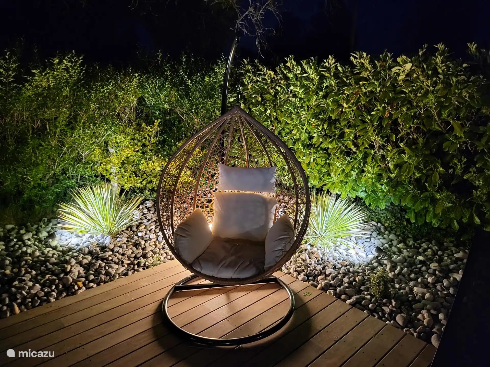 Verlicht terras