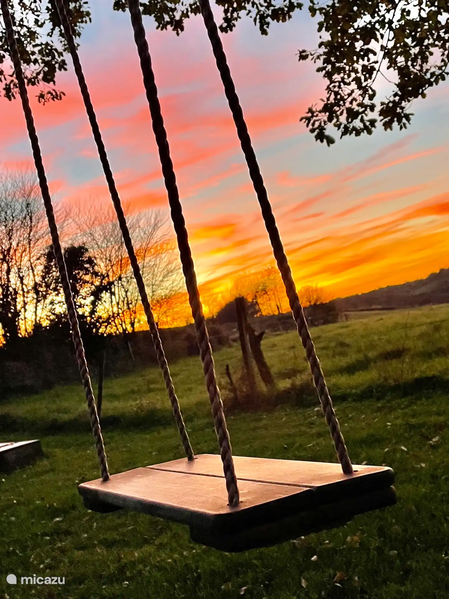 Gartensonnenuntergang 