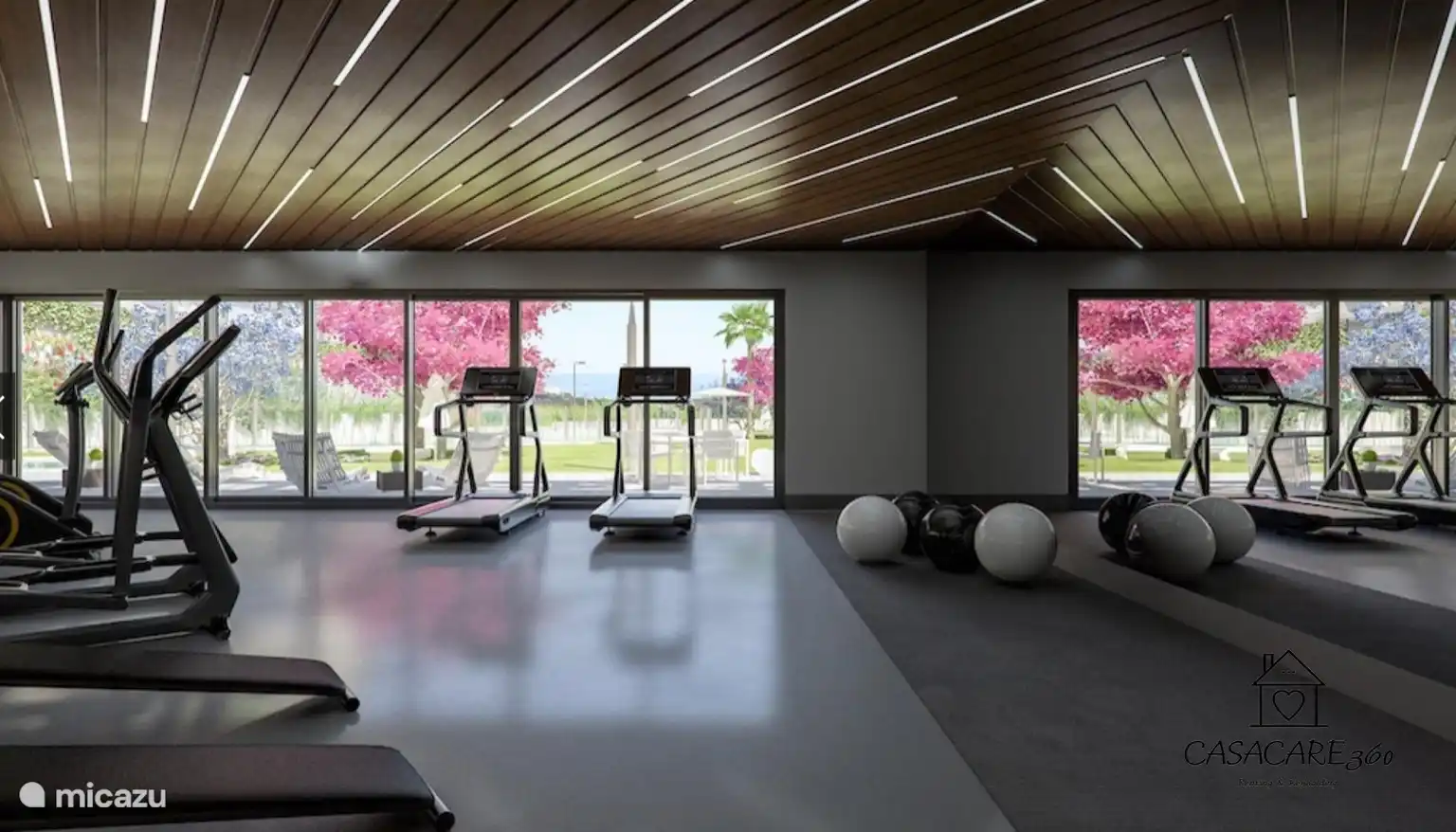The residents' gym, part of the Sea Gardens complex.