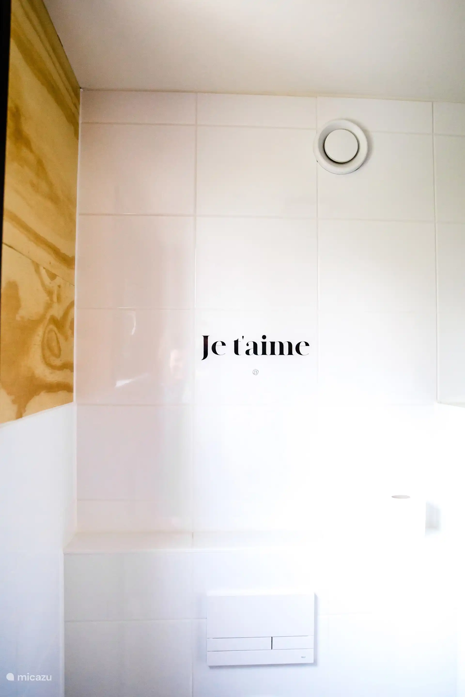 Apart toilet in de badkamer.