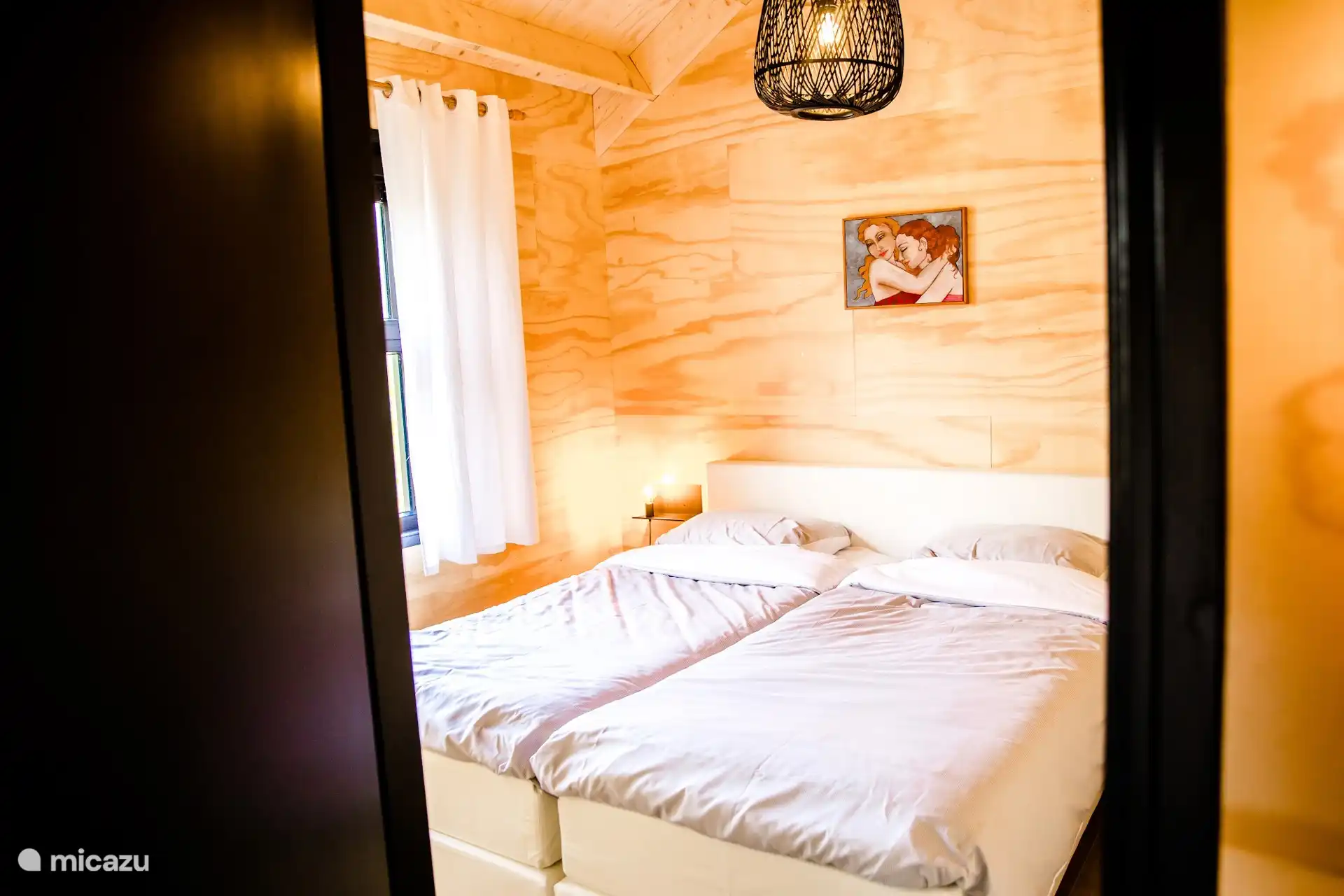 Slaapkamer met tweepersoonsbed