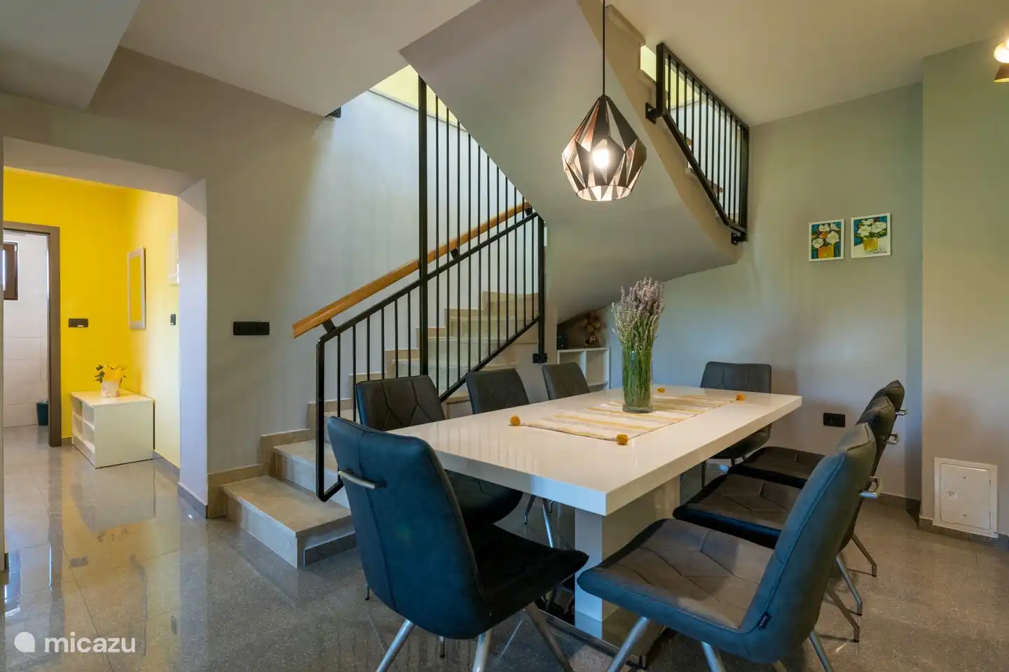Table and stairs