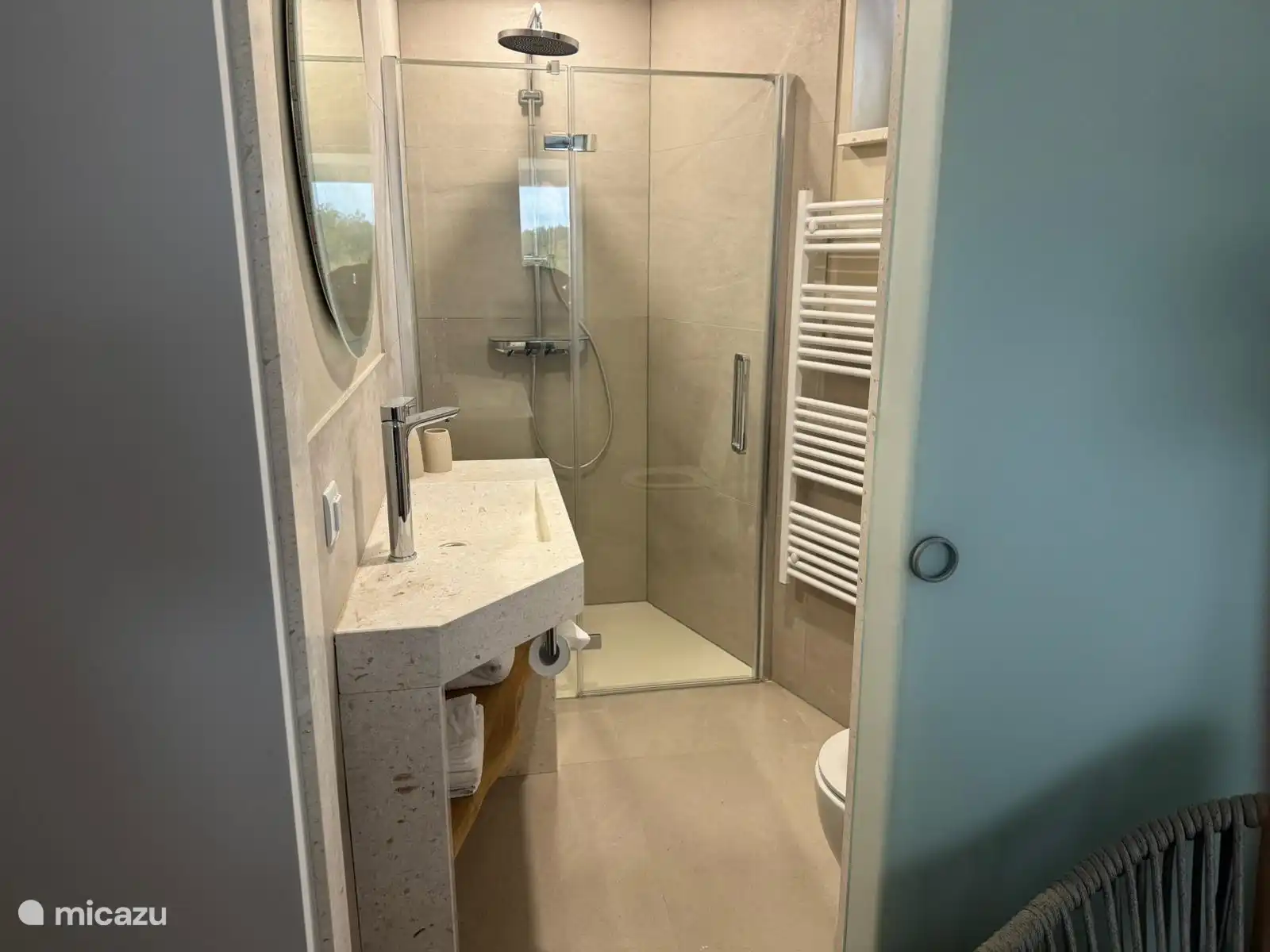 then the bathroom