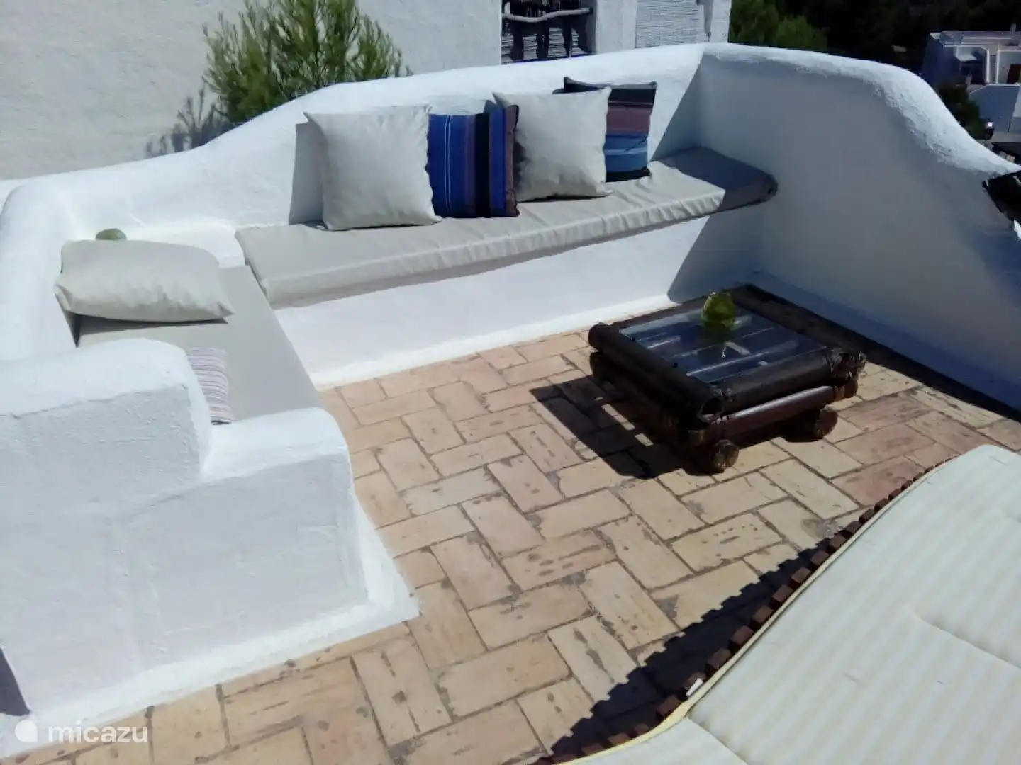 Chill angle op het terras 