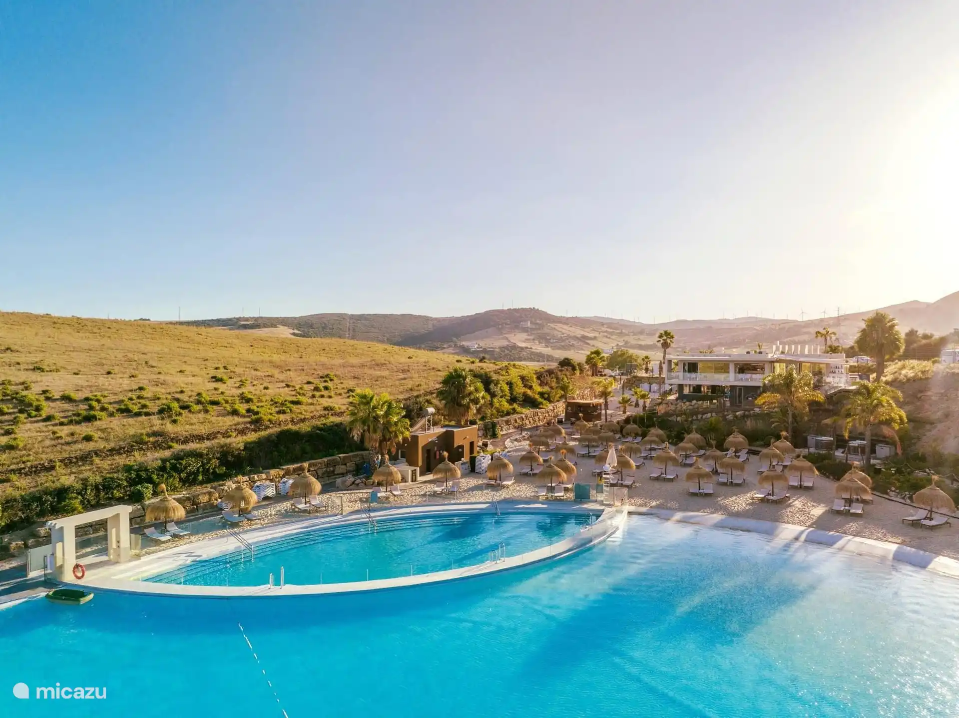 Alcazaba Lagoon, free entrance for our renters. Only 3 min by footh from our apartment