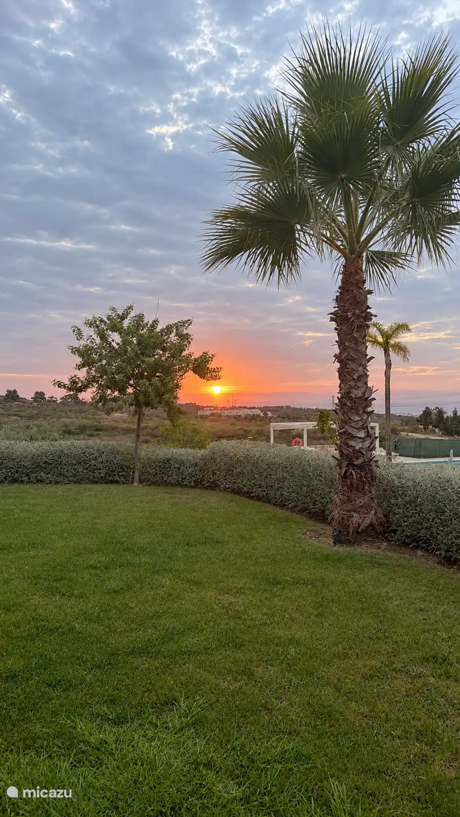 sunset from our garden 