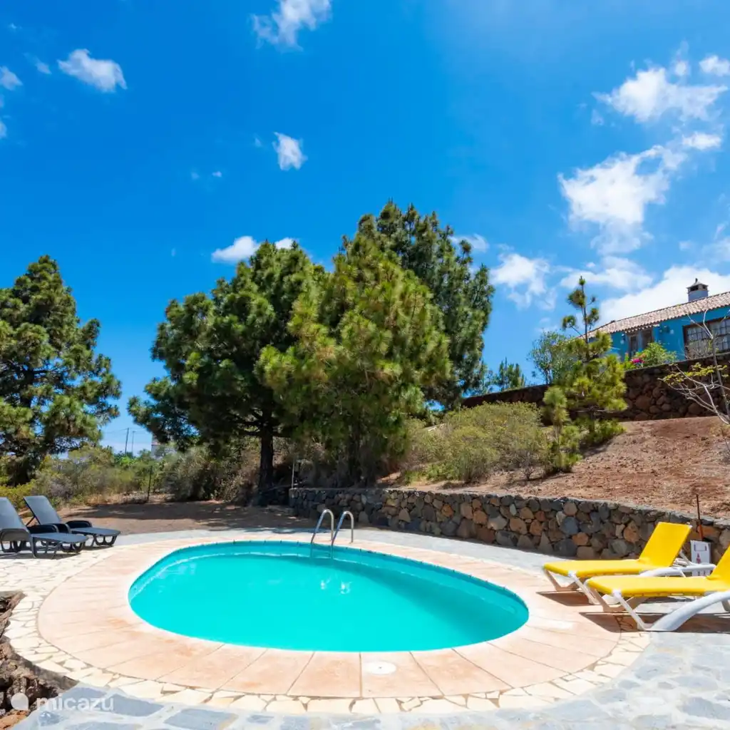 Cottage El Hondito B - Puntagorda, zwembad in Puntagorda