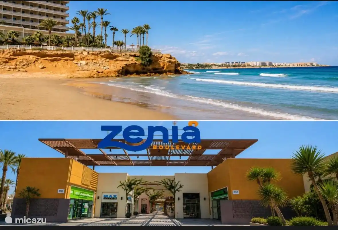 Strand und Einkaufszentrum La Zenia