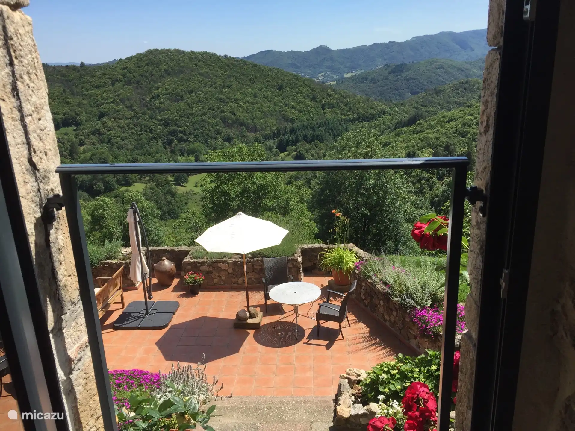 Prachtig uitzicht vanuit de gite