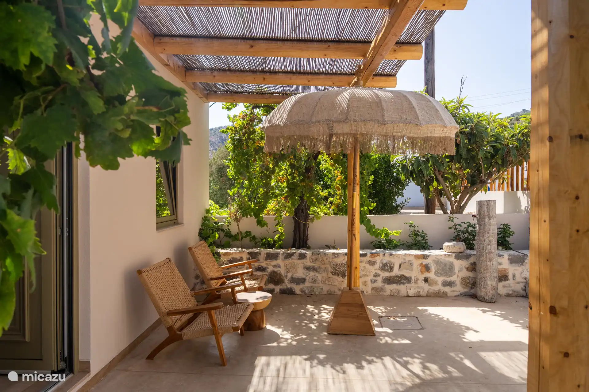 Terrace at guesthouse 