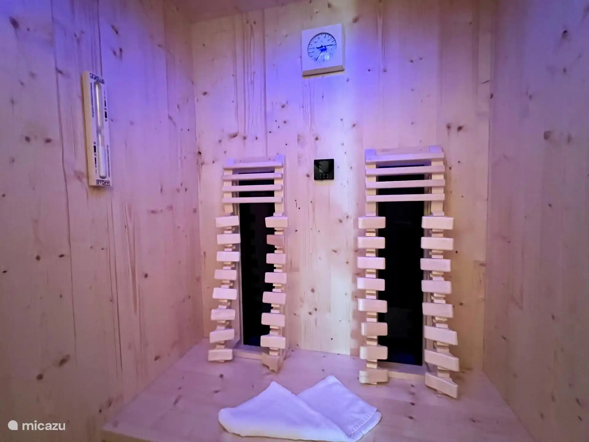 Sauna, infrarouge et thérapie par la couleur.