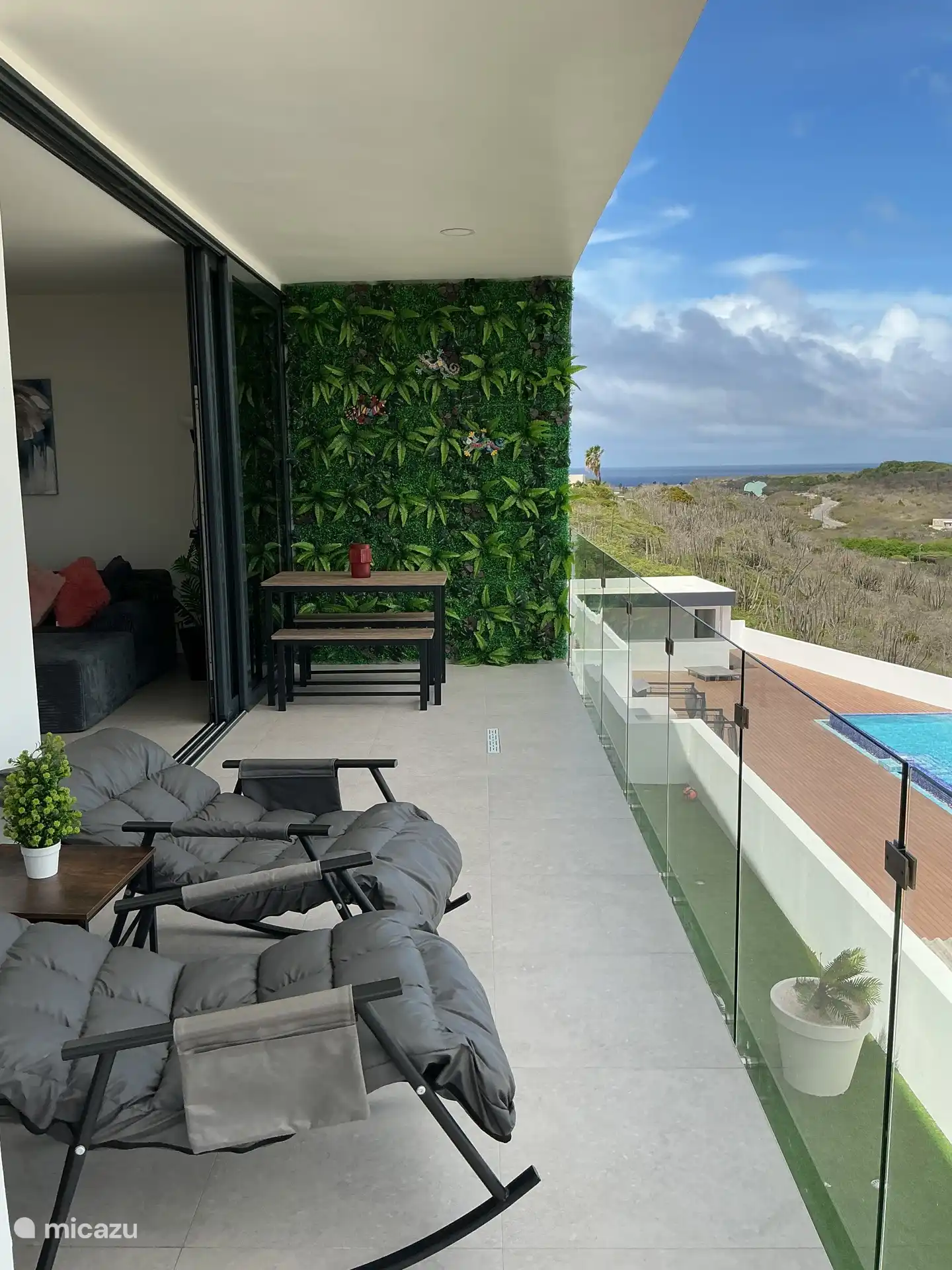 apartamento en Curazao, Curazao Centro, Mahuma – 2 BR Resort Apt | 8 | Pool view