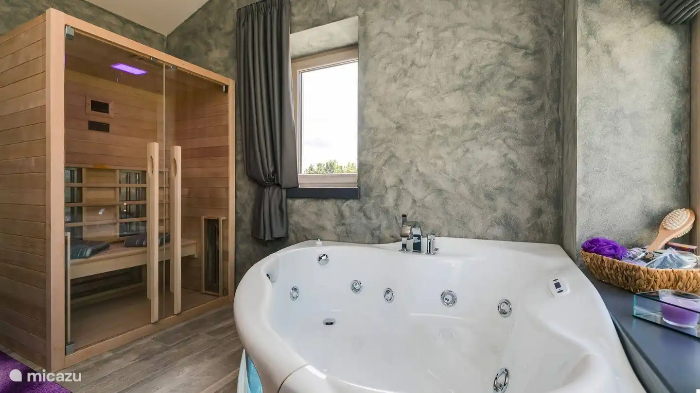 sauna + baignoire