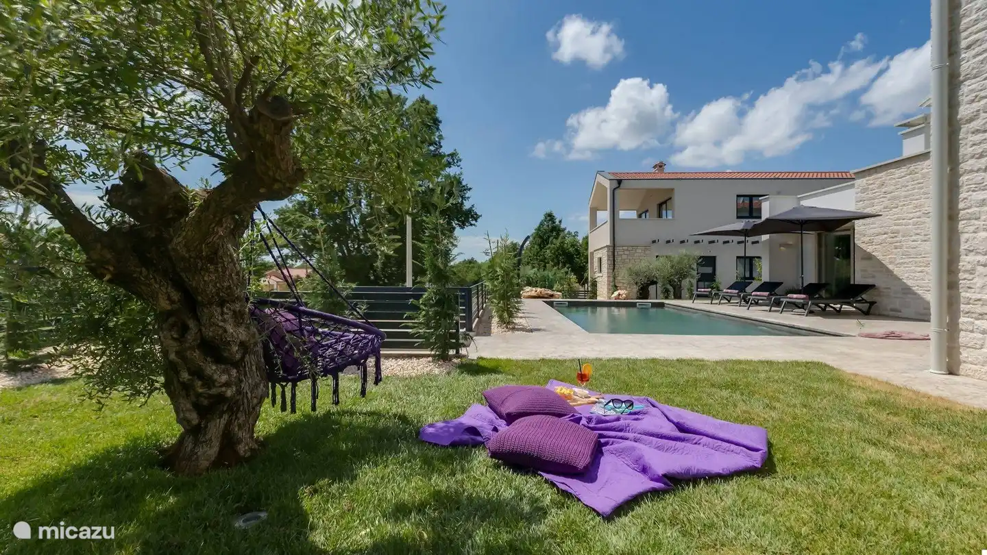 Le jardin + piscine