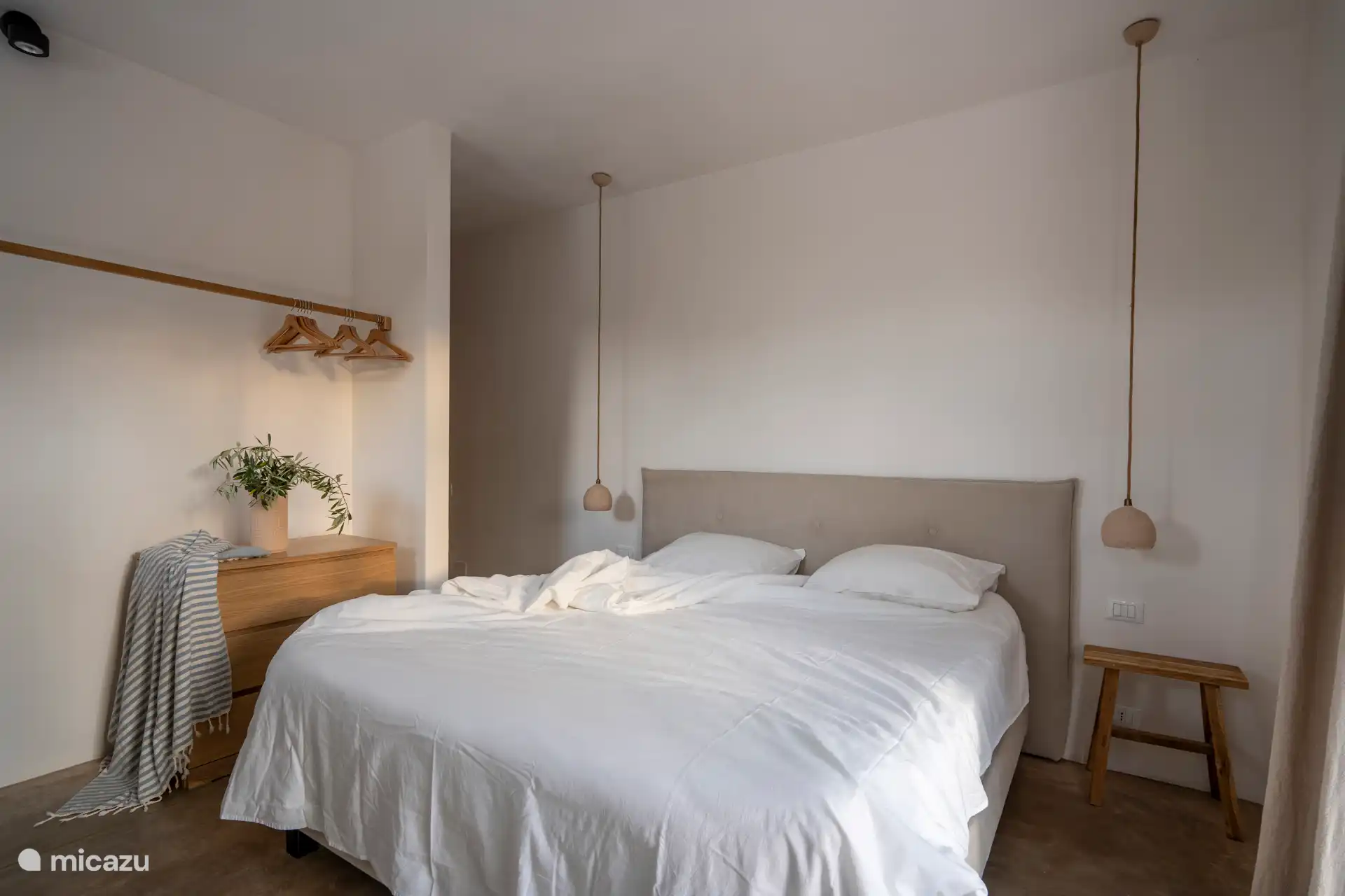 Een van de slaapkamers