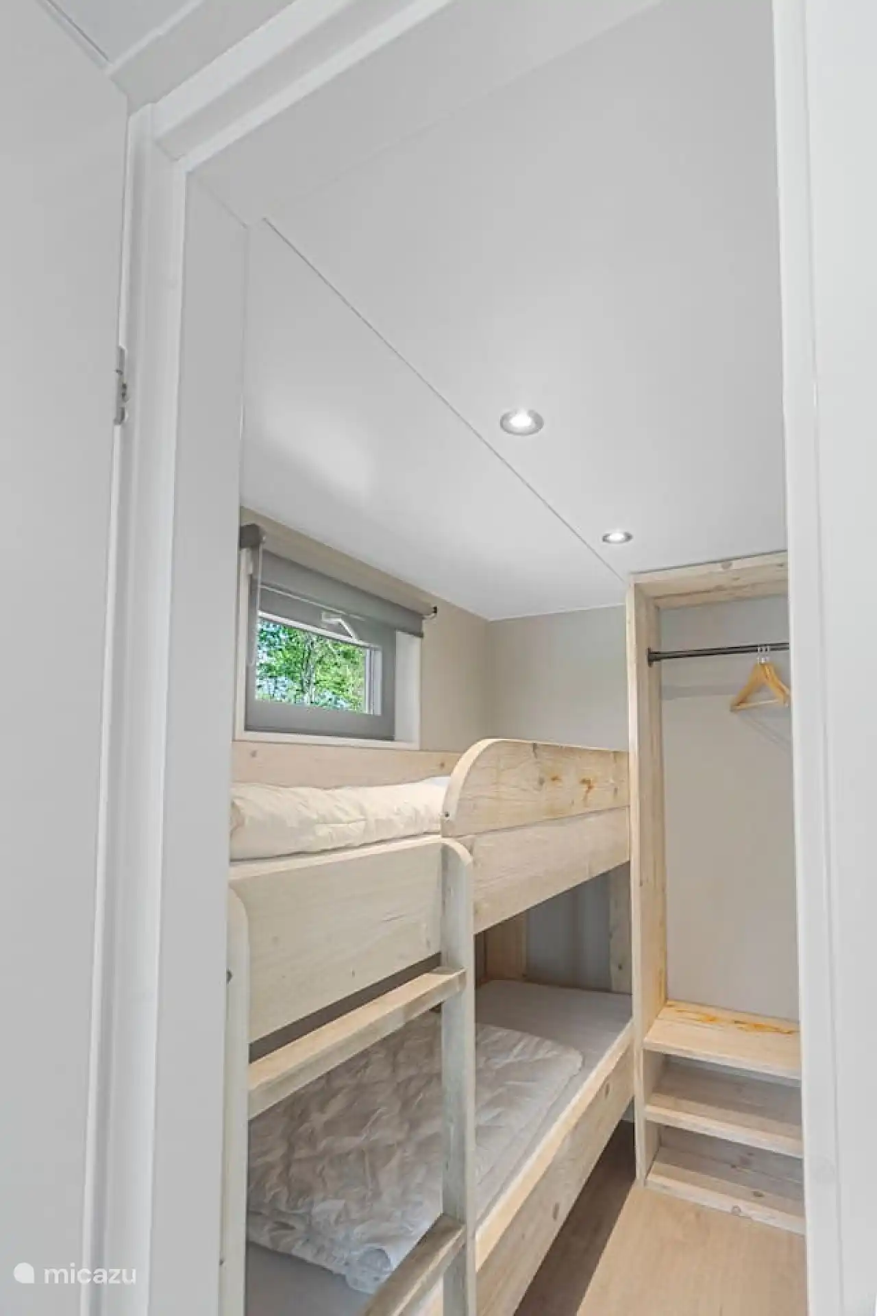 Tweede slaapkamer met stapelbed