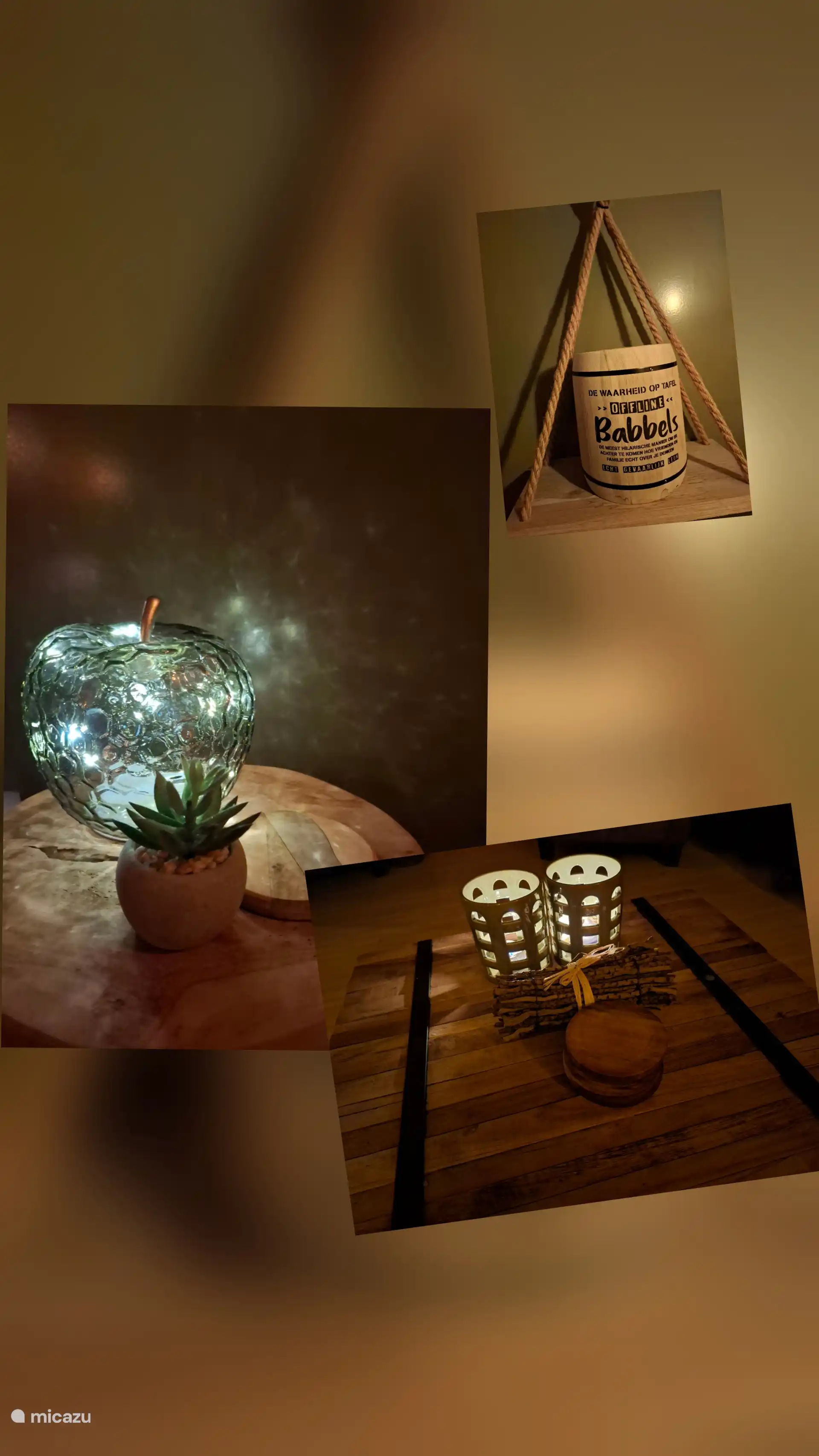 Detailfoto's woonkamer.