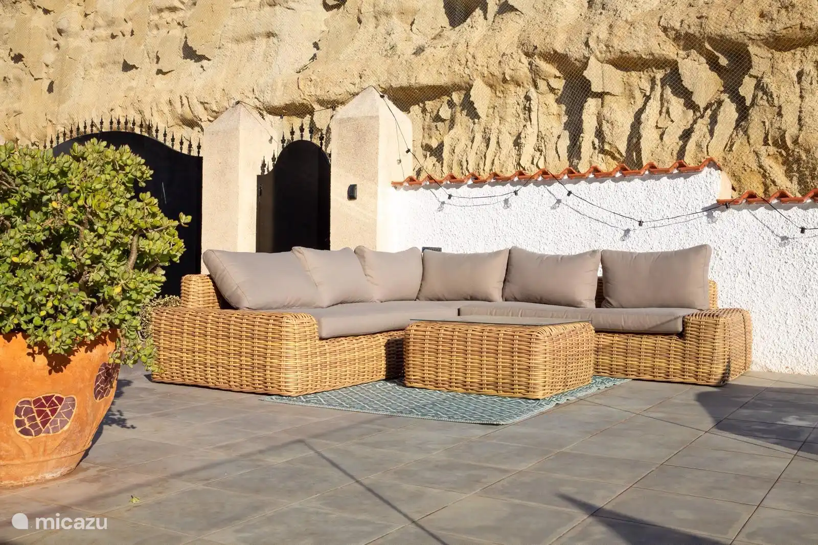 Loungeset op het terras
