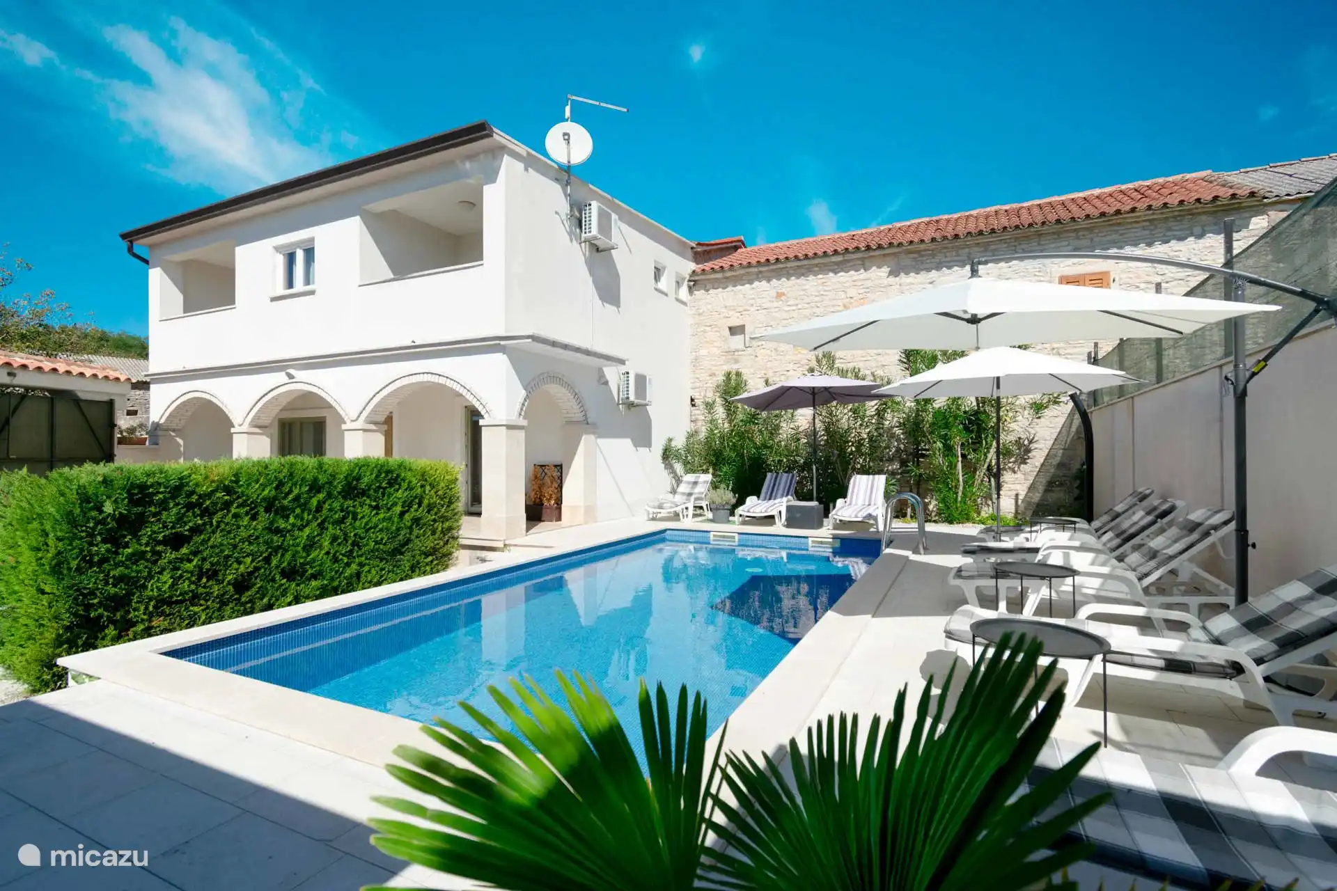 Parque infantil, Croacia, Istria, Kringa, villa Villa Martín