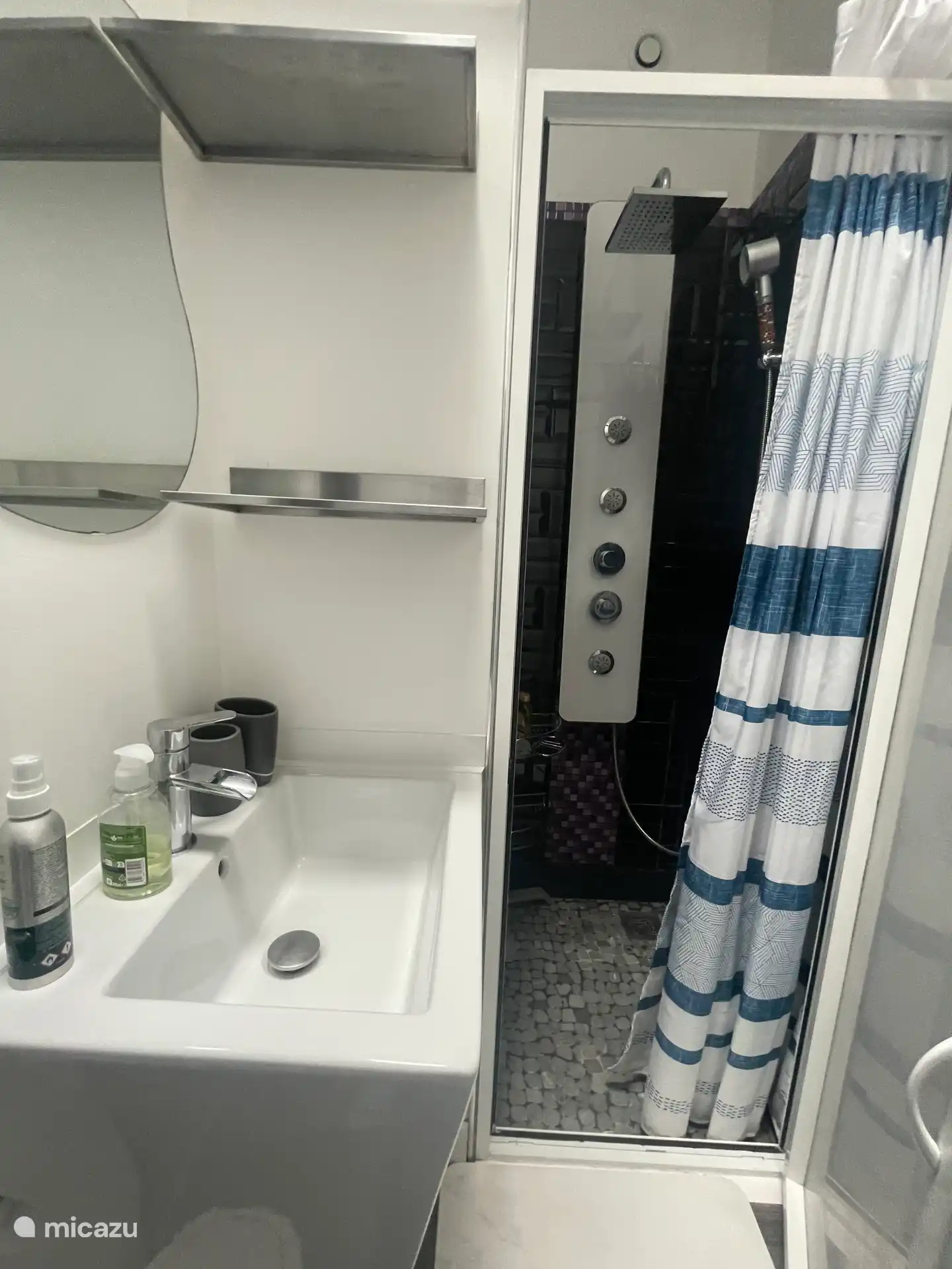 Badkamer met douche 
