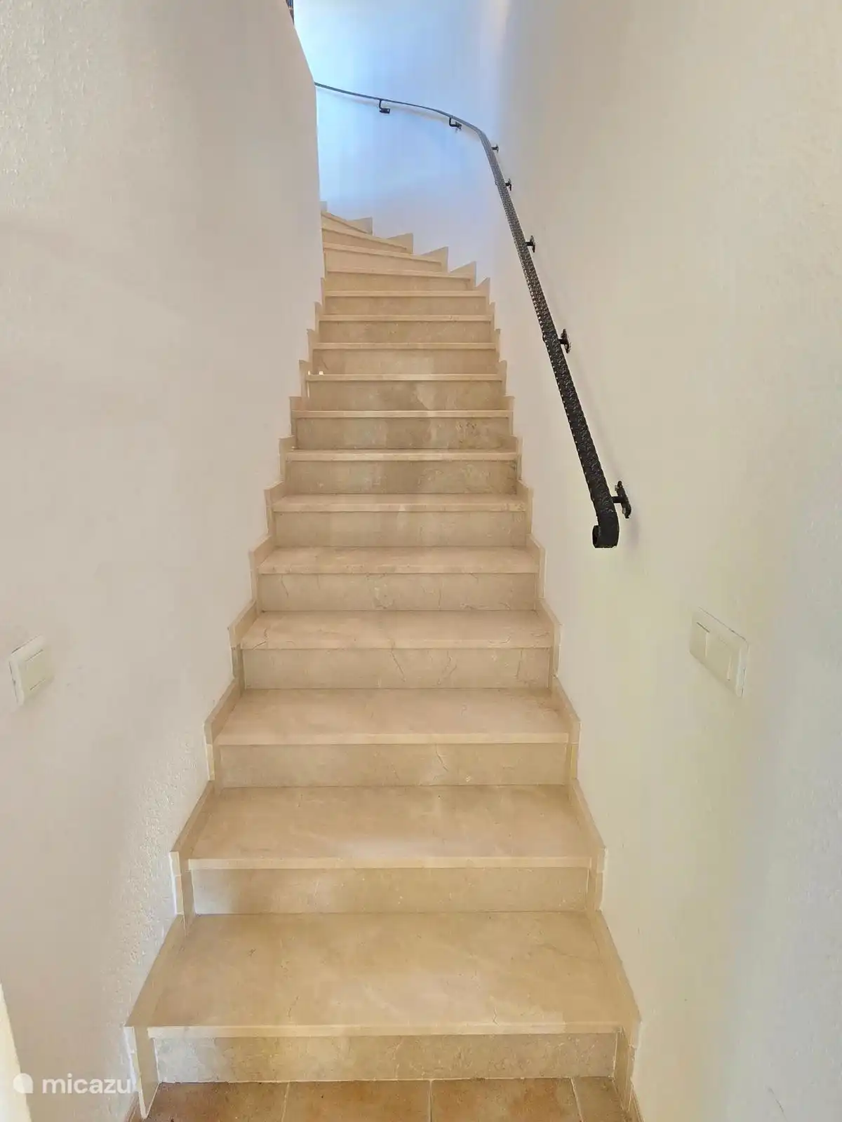 Stairs to sleeping area