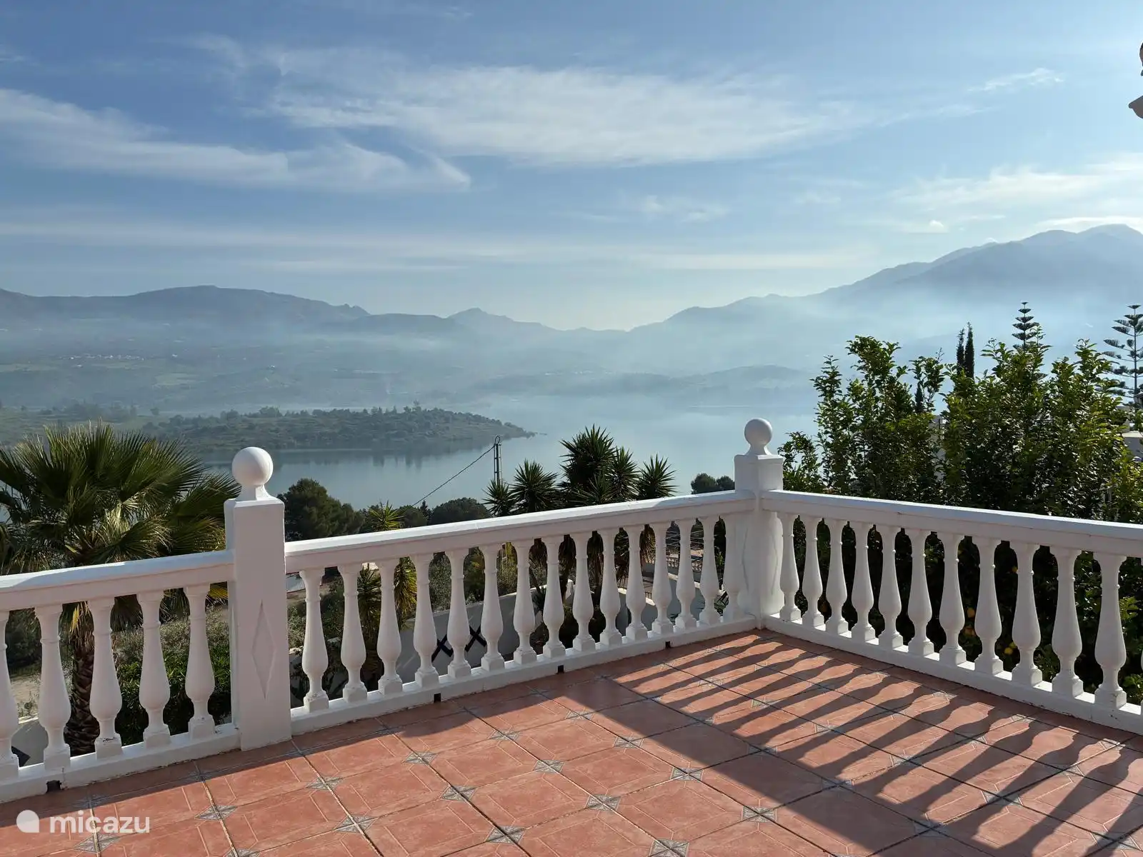 The views from the upper terrace