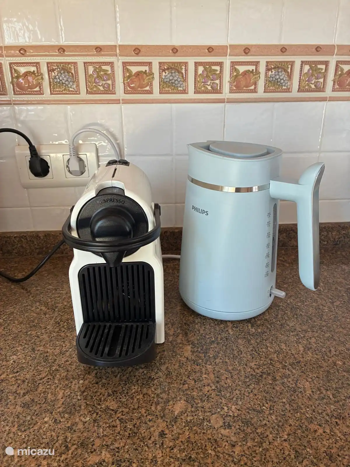 Nespresso and electric water kettle