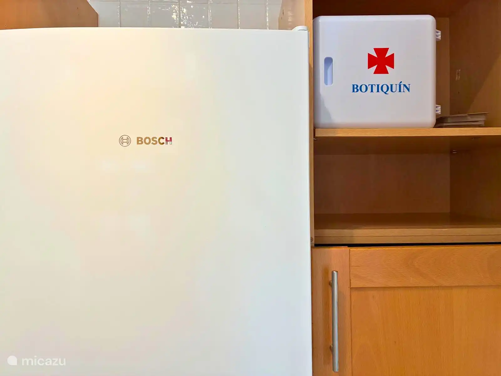 First aid kit in kitchen 