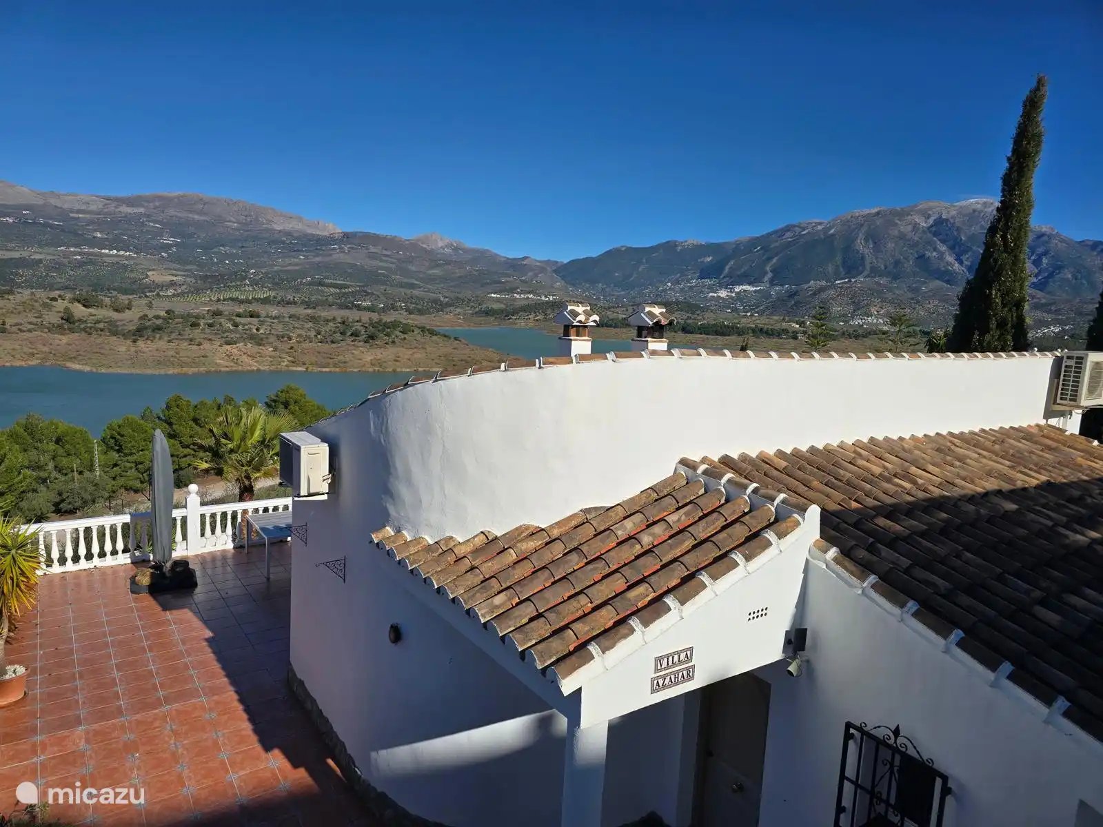View of the back of the house from the parking area