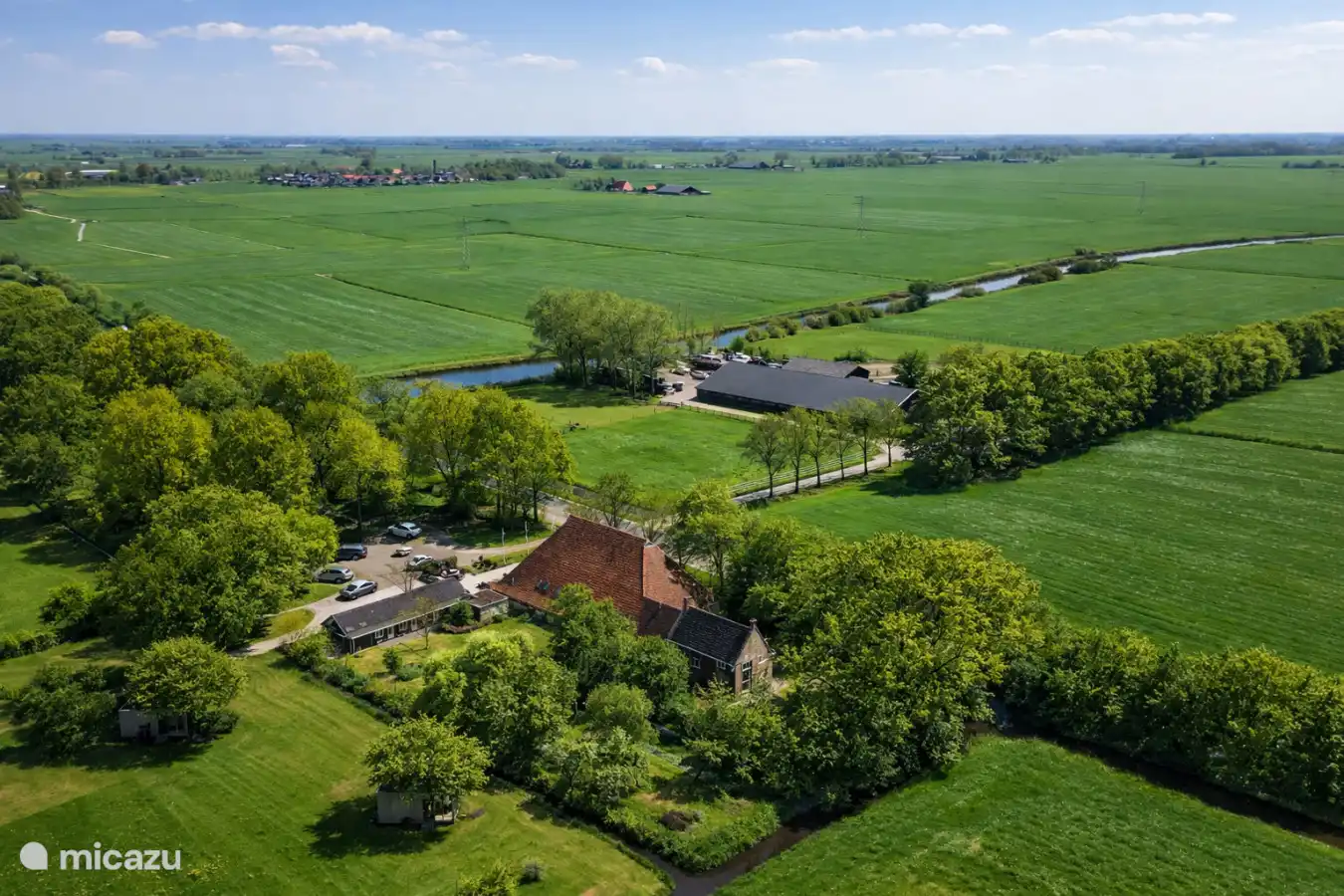 Pean-buiten Weidum dans le paysage frison