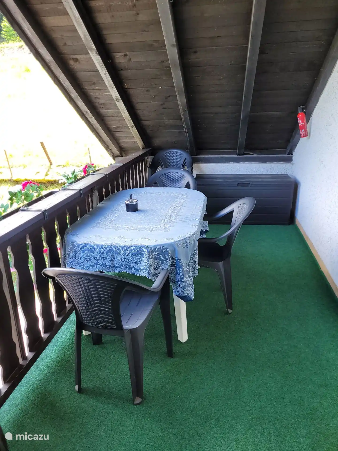 Overdekt terras appartement op de tweede verdieping 