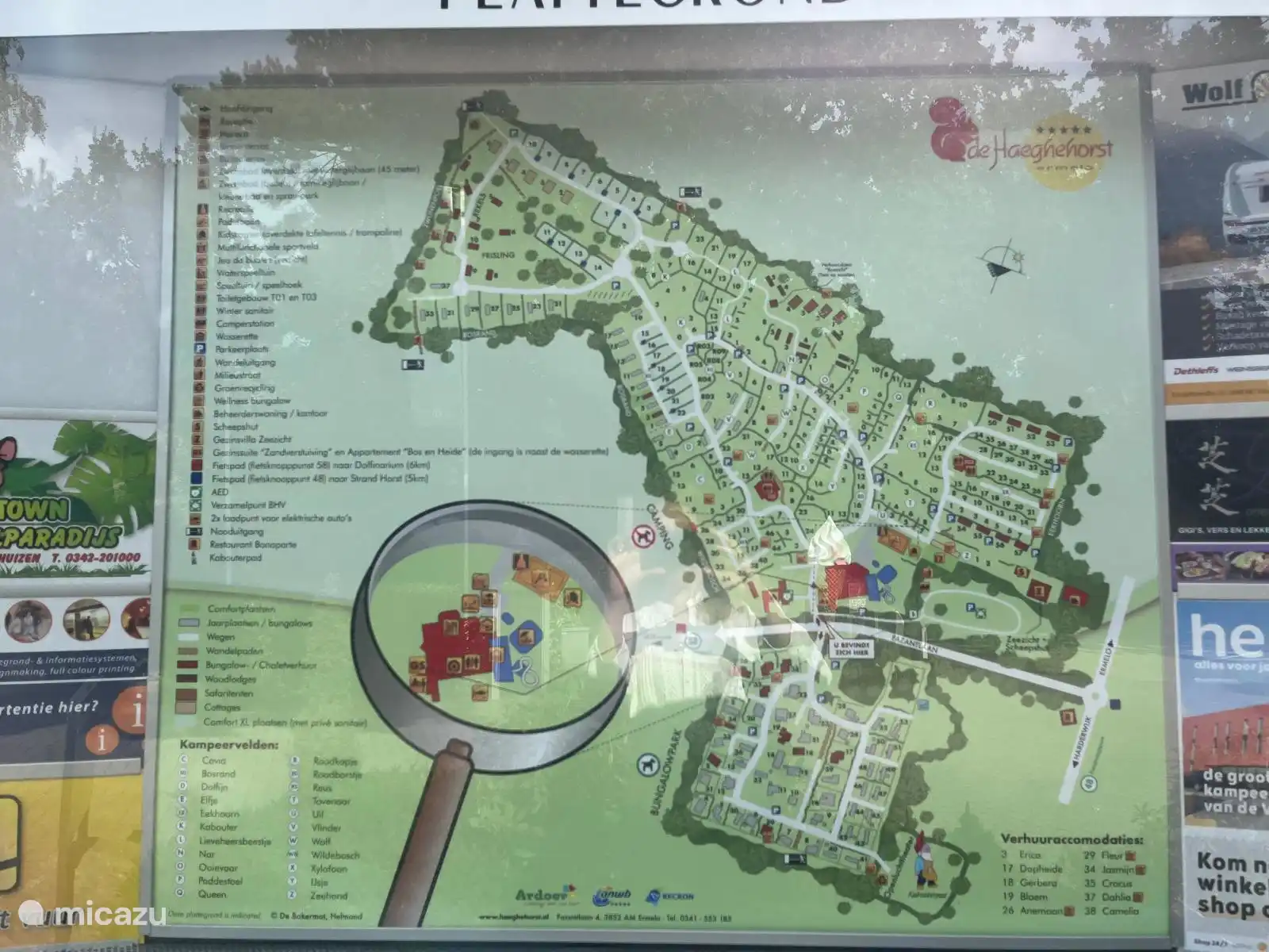 Plattegrond camping