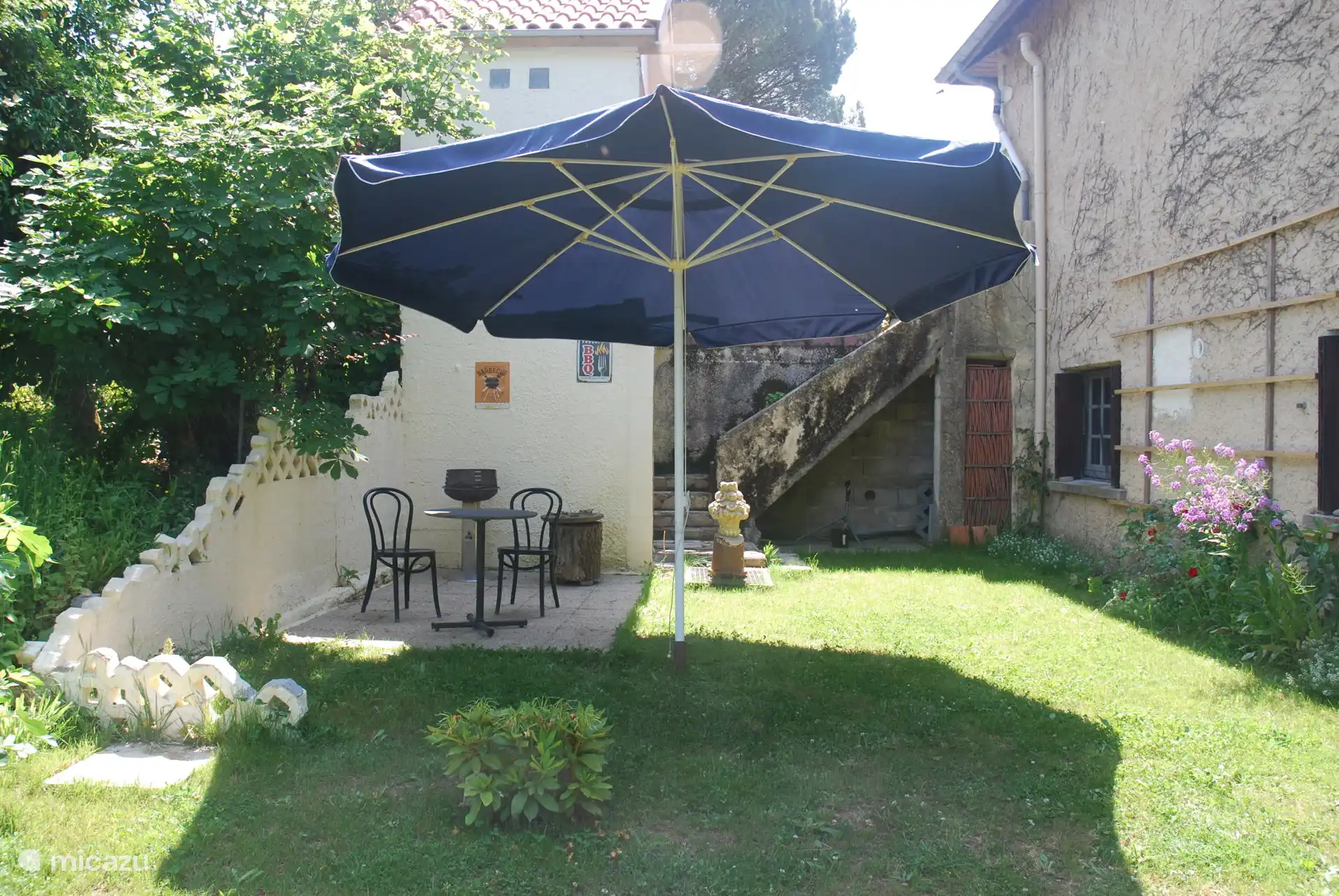 Het barbecue-terras