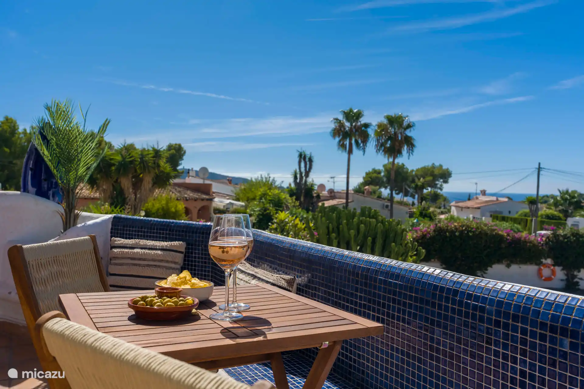 Meerblick vom Balkon neben dem Hauptschlafzimmer