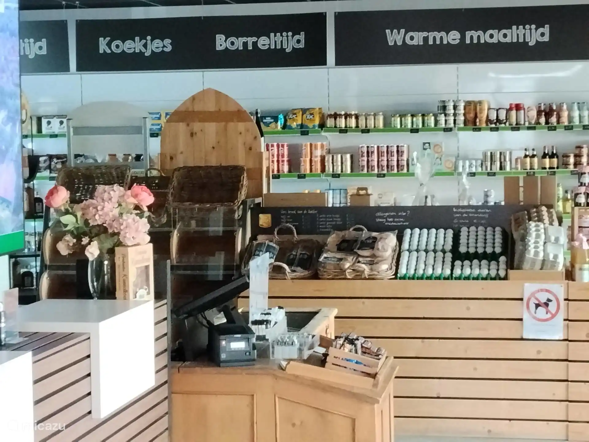 Winkel op het park