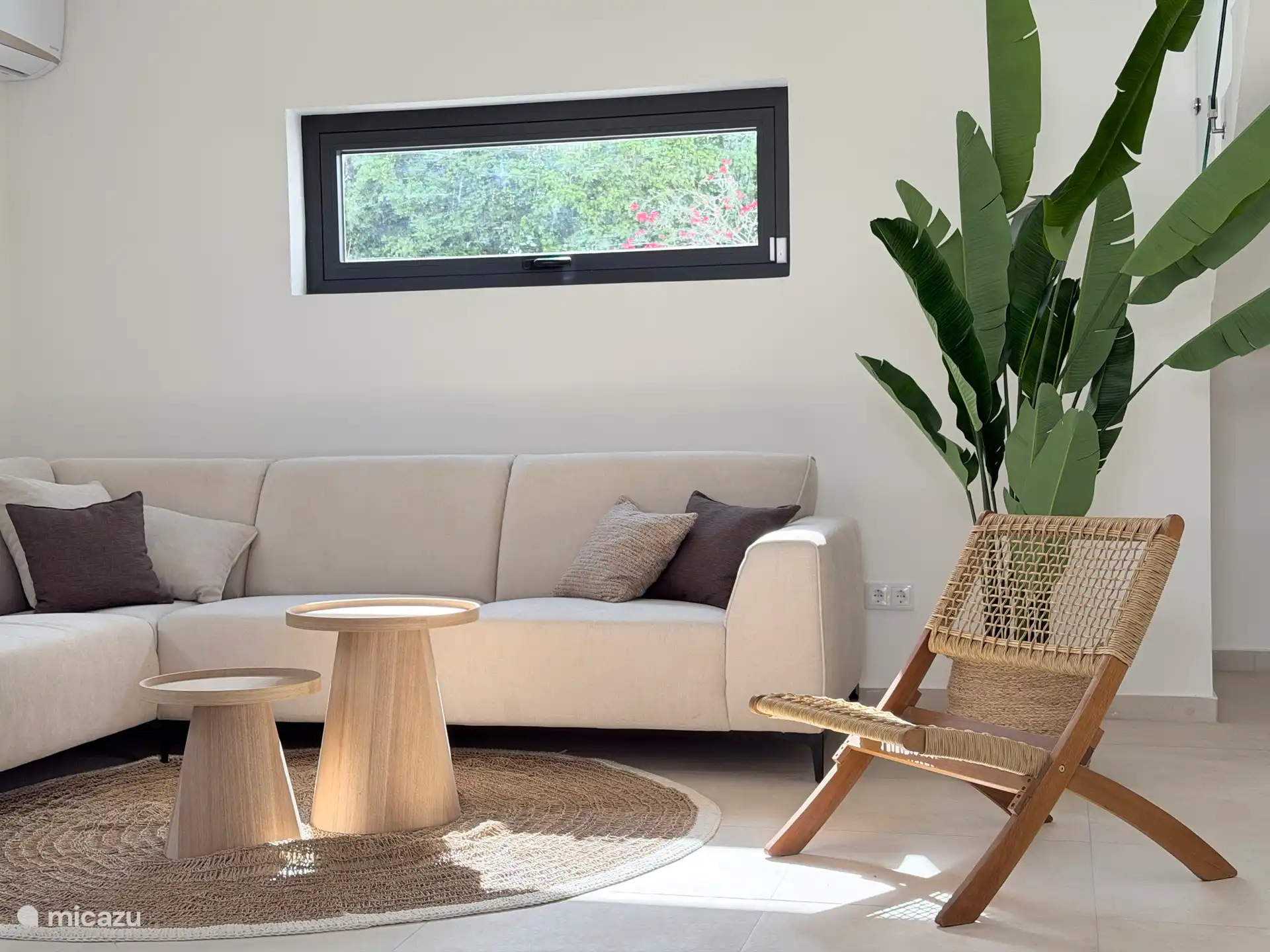 Living room with chair and corner sofa