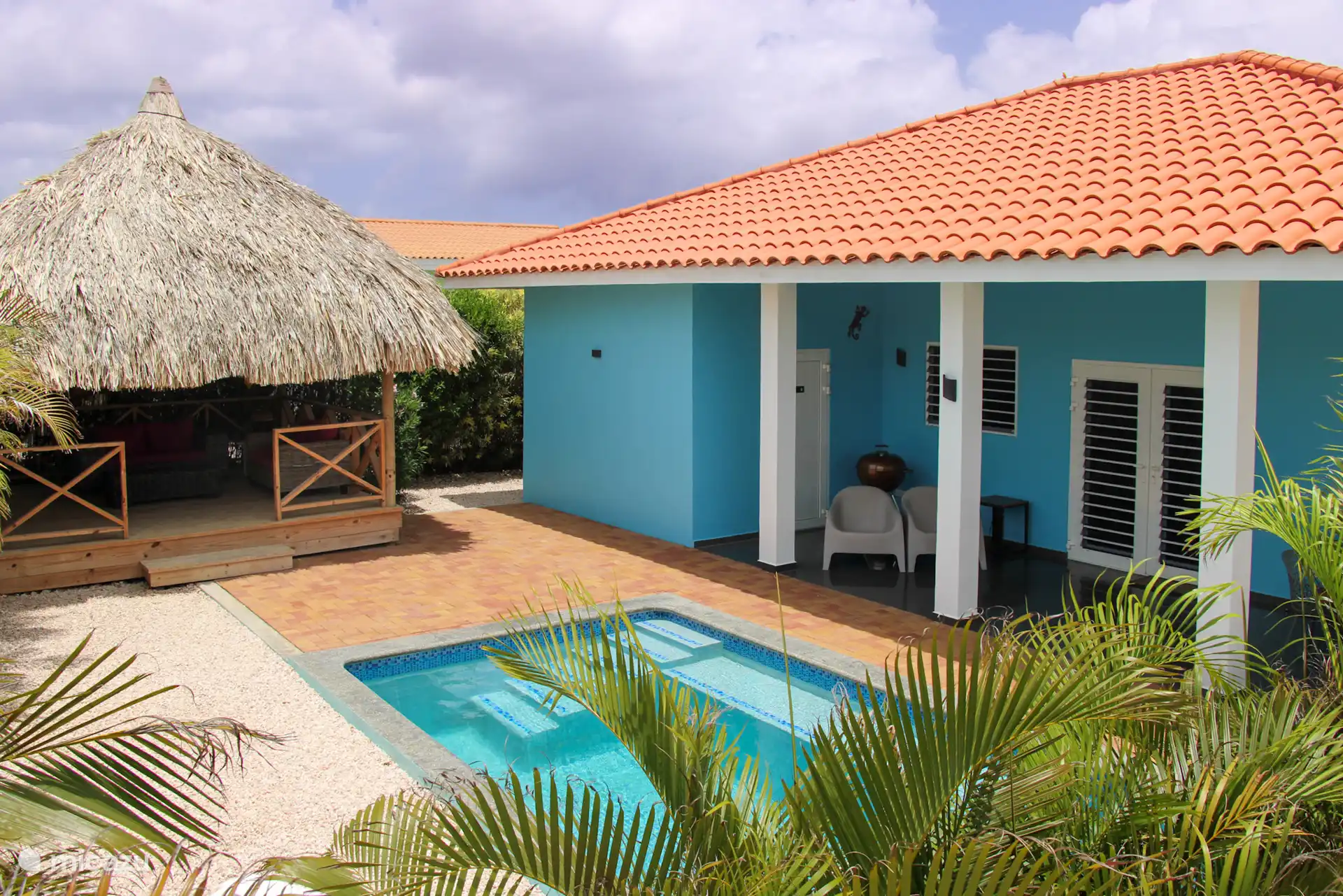 vakantiehuis huren in Curaçao, Banda Abou (west), Fontein – Palm Oasis | 6-persoons Privézwembad