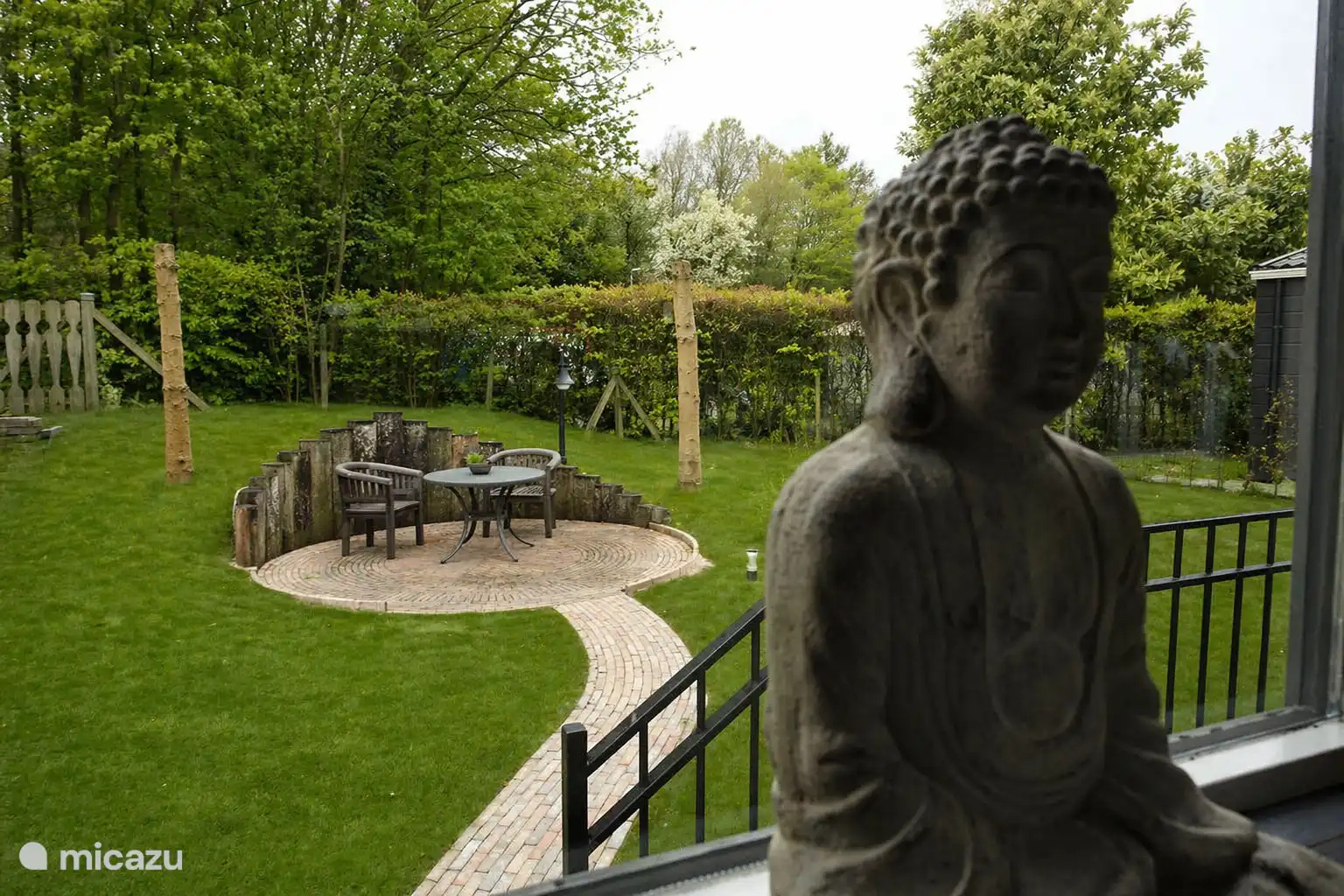 Vista interior del jardín | Alquiler chalet de Zonnehof para 4 personas en Buitenplaats de Berghorst, en Stegeren, cerca de Ommen, Overijssel 