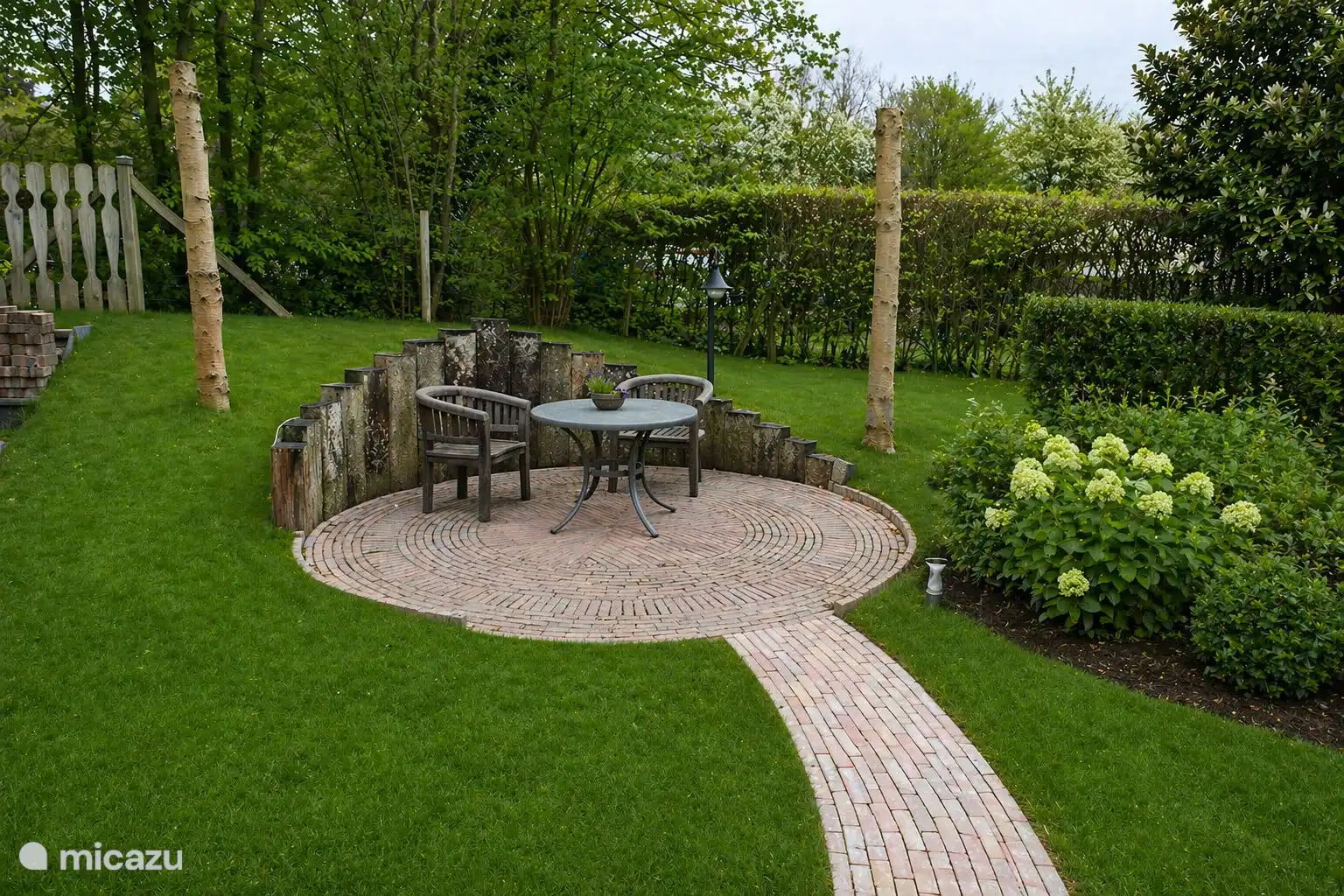 Al aire libre/jardín | Alquiler chalet de Zonnehof para 4 personas en Buitenplaats de Berghorst, en Stegeren, cerca de Ommen, Overijssel 