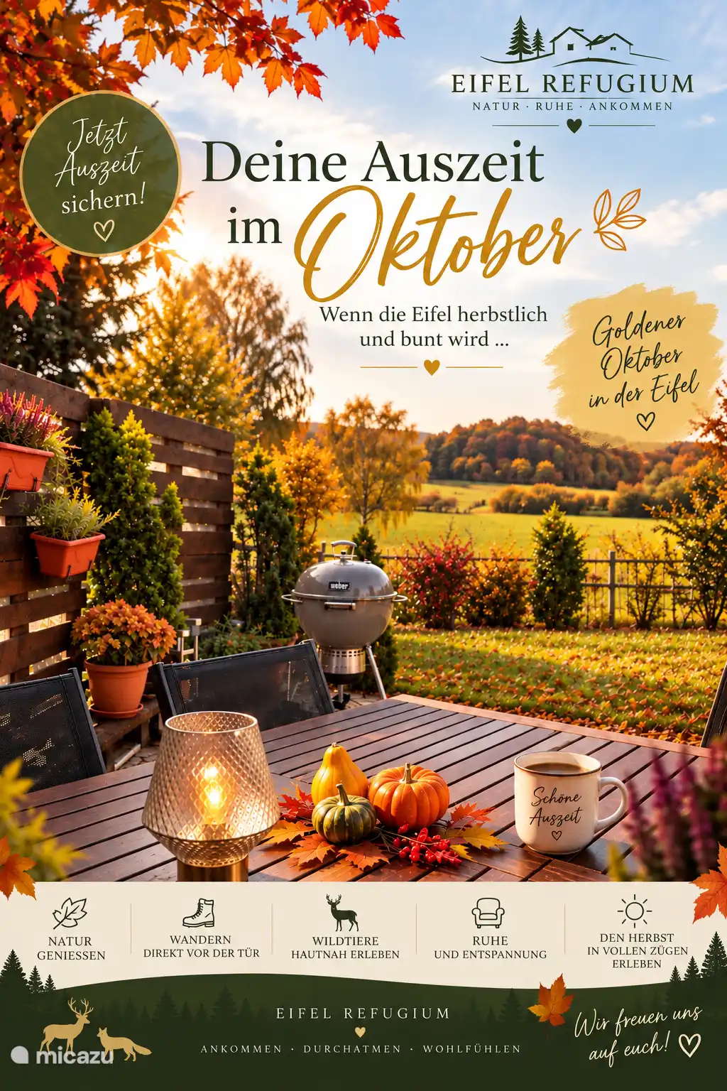 Época de otoño en el Eifel