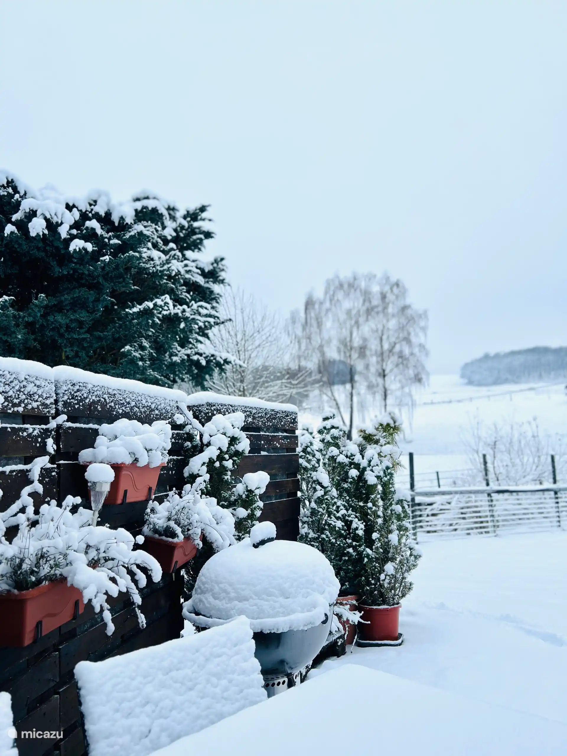 Terrasse en hiver