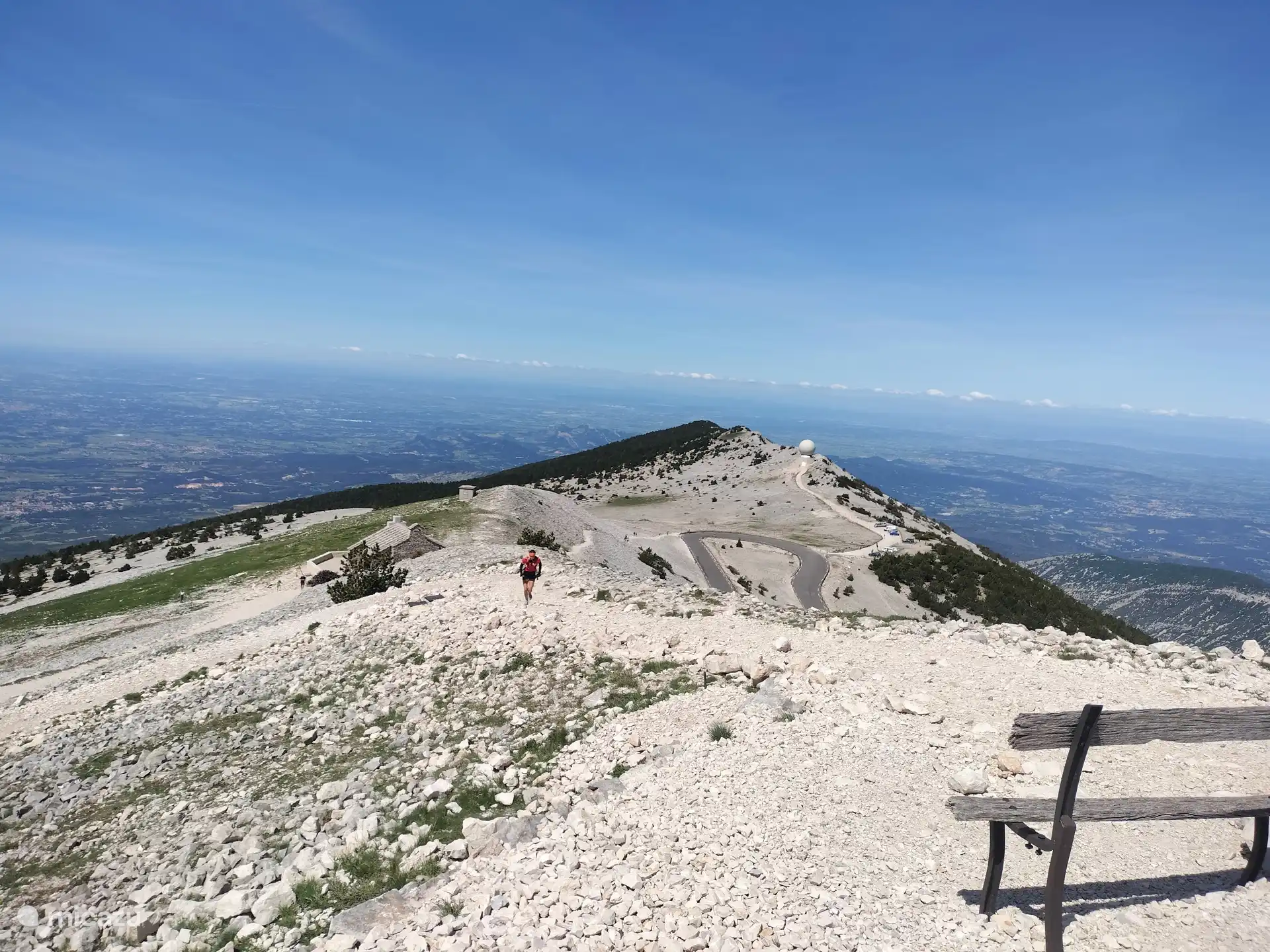 Blick auf das Tal vom Mont Ventoux