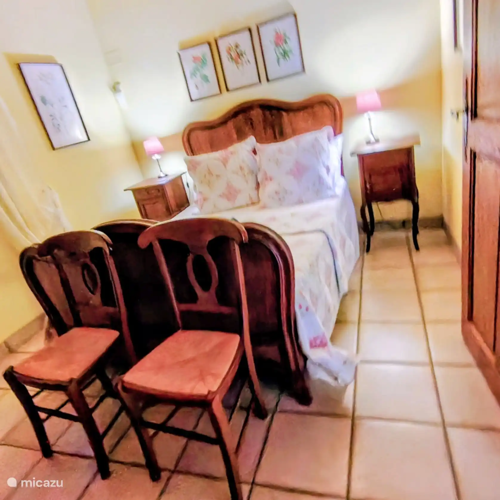 Master Bedroom in de gasten-Gite 