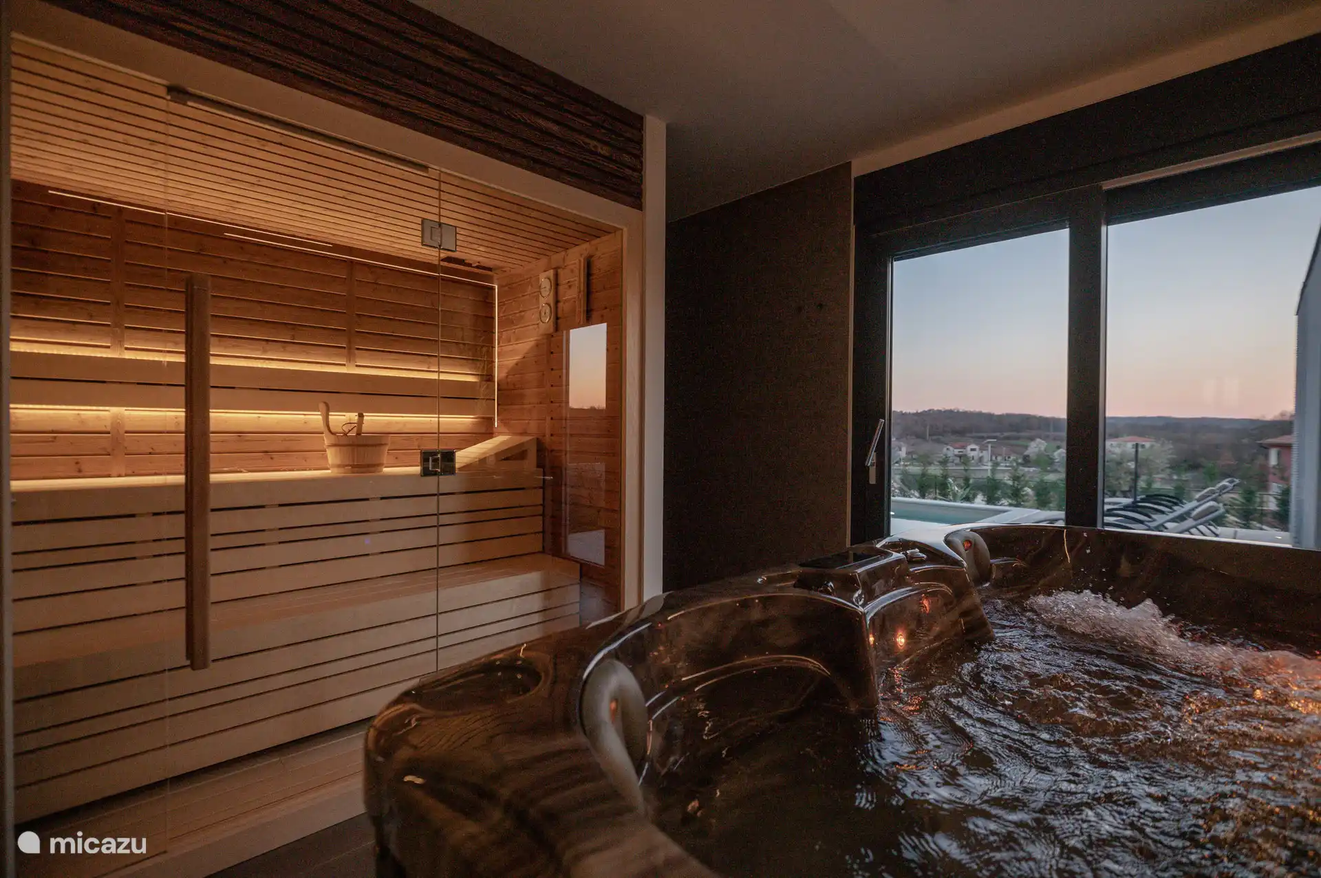 Hot tube en sauna