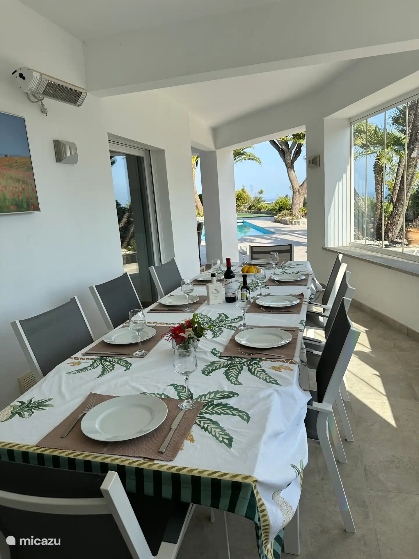 Outdoor dining area