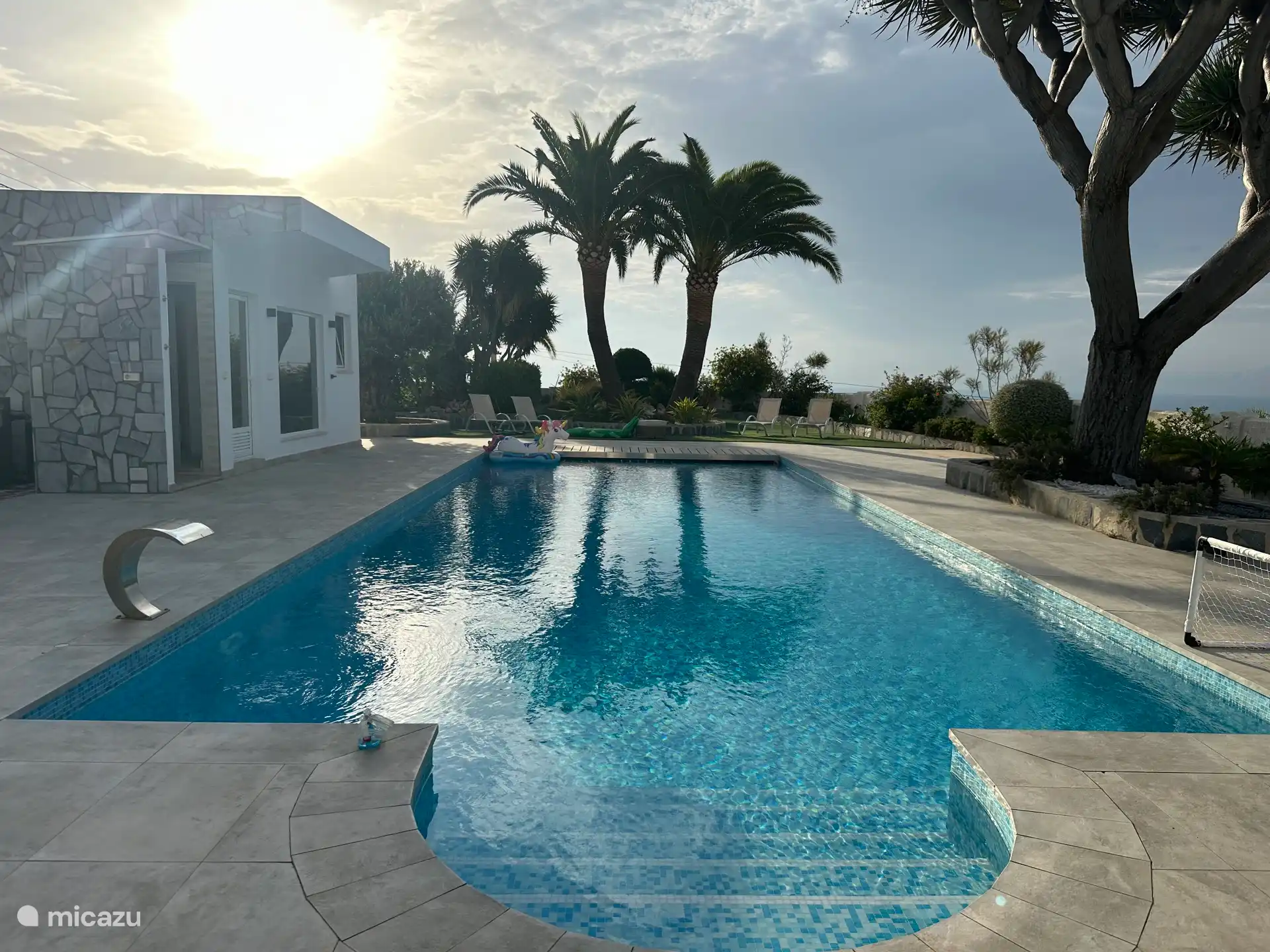 Pool in the morning